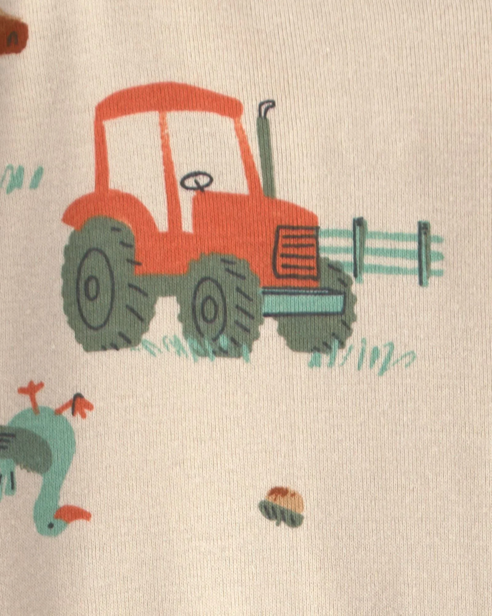 Carter's Pijama din bumbac Farm Print foto