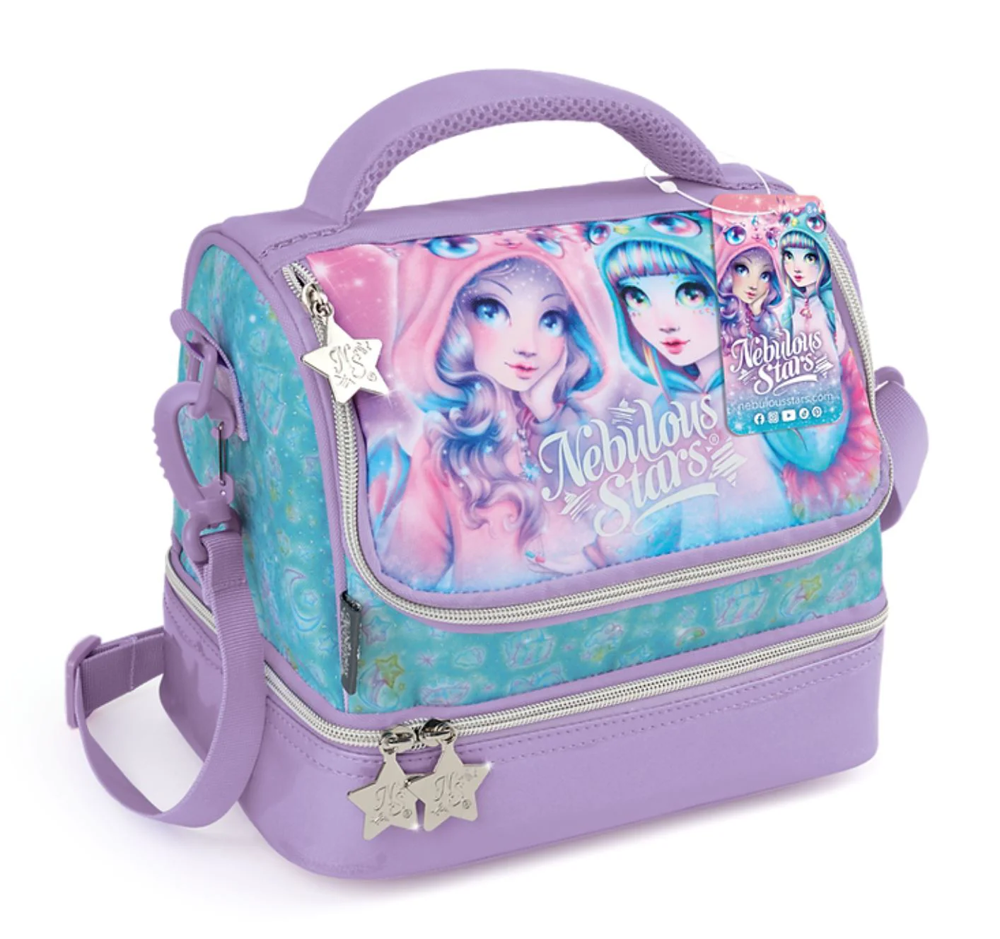 Geanta Nebulous Stars Pyjama Party, 26x23cm foto