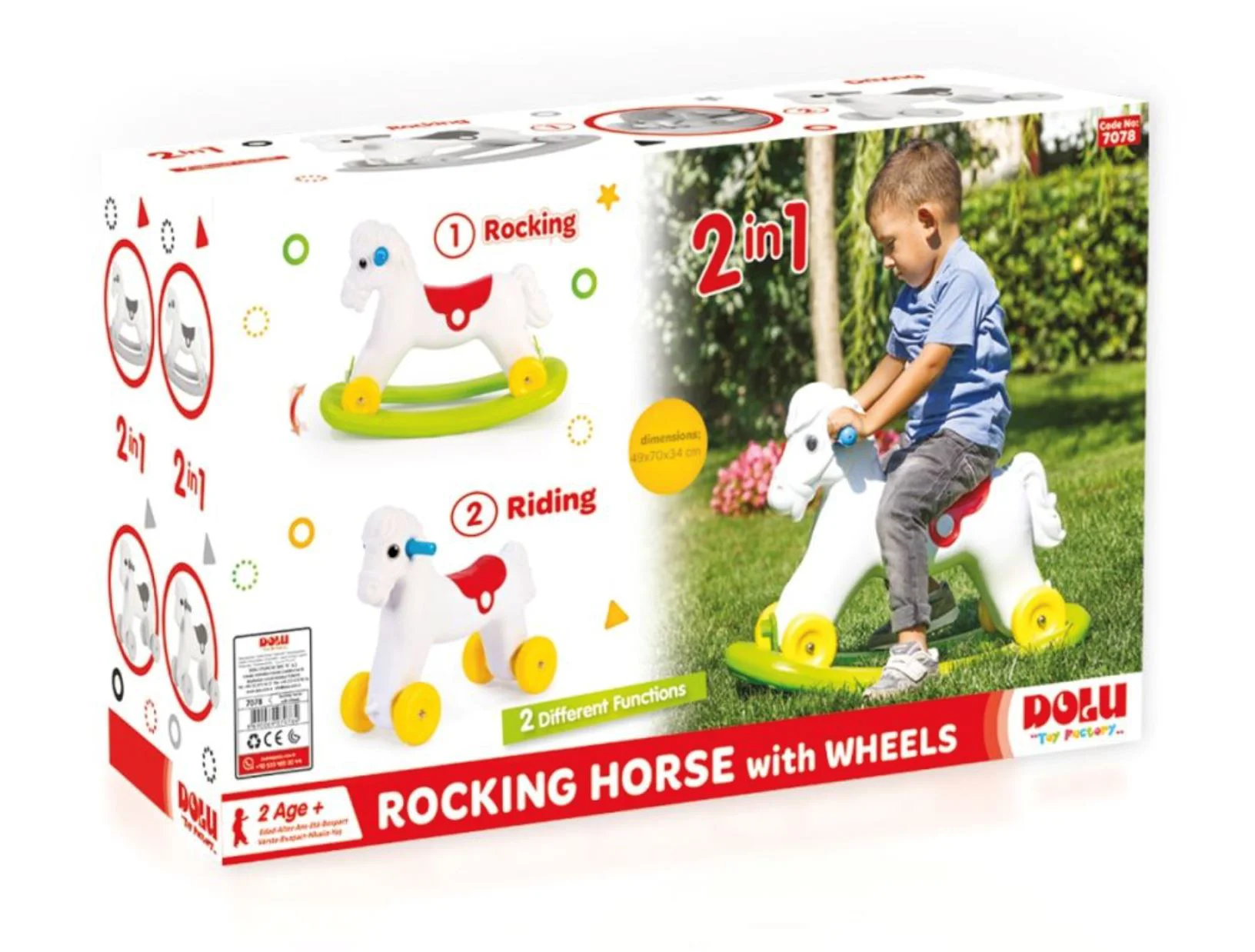 Качалка 2 в 1 Dolu Rocking Horse foto