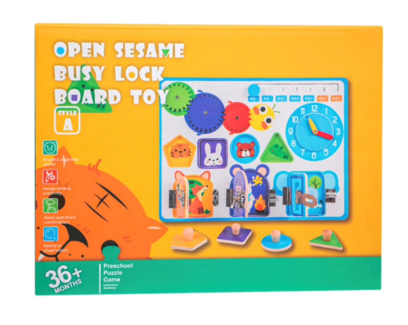 Jucarie New World Busyboard Animalute foto