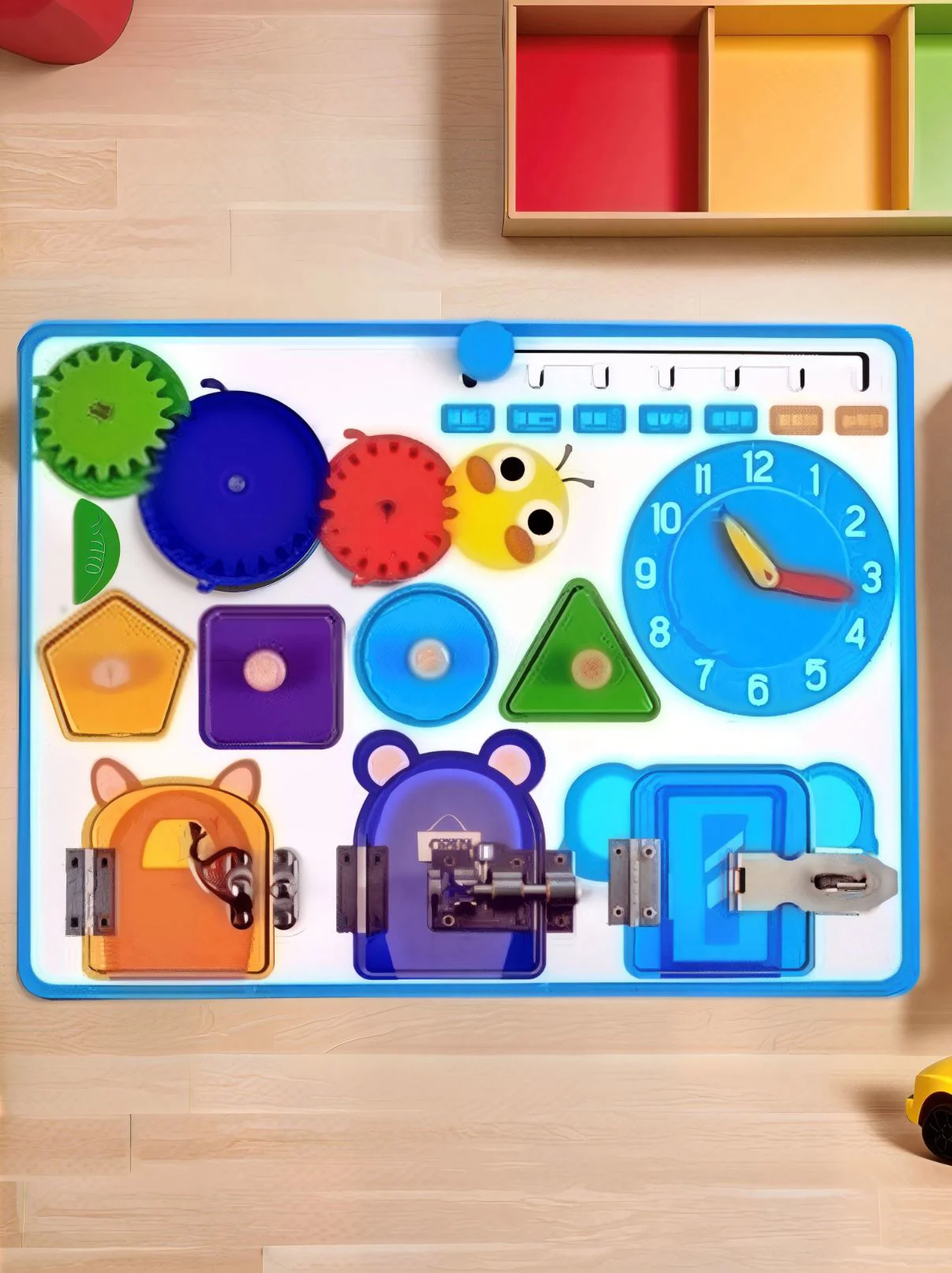 Jucarie New World Busyboard Animalute foto