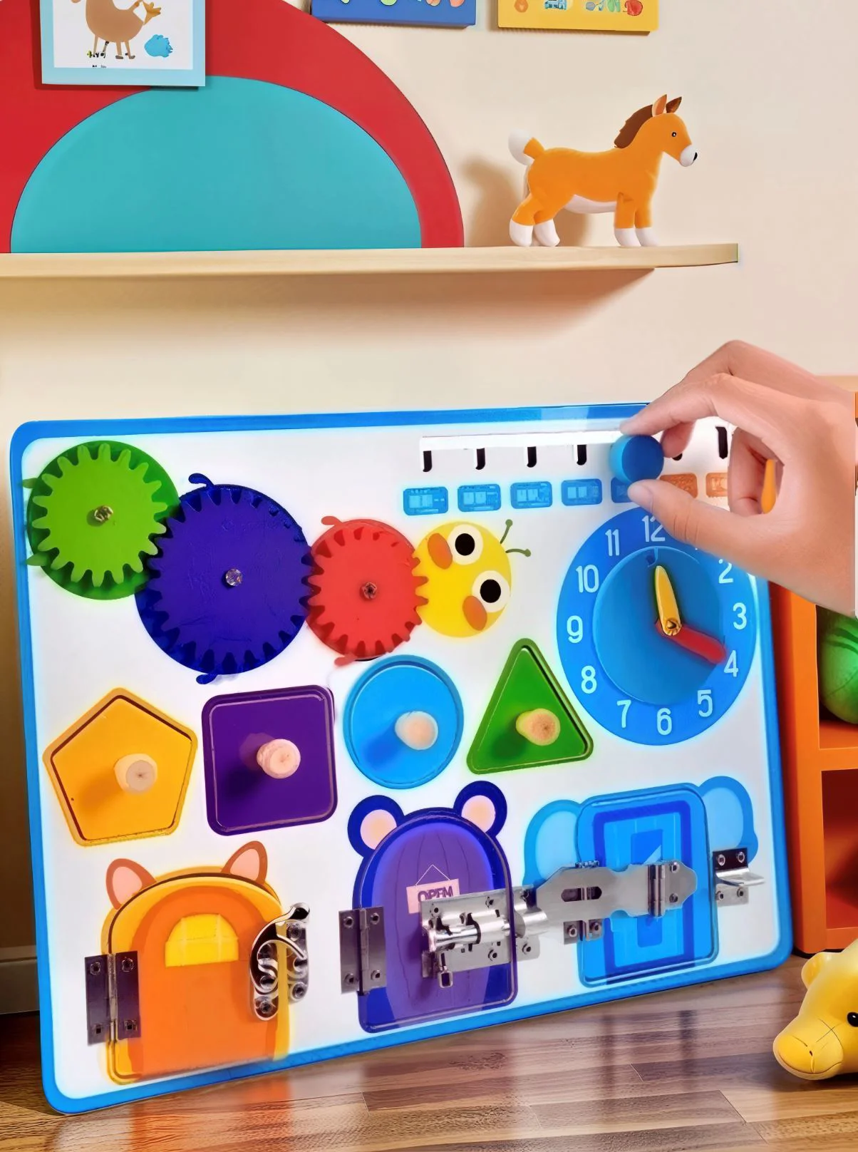 Jucarie New World Busyboard Animalute foto