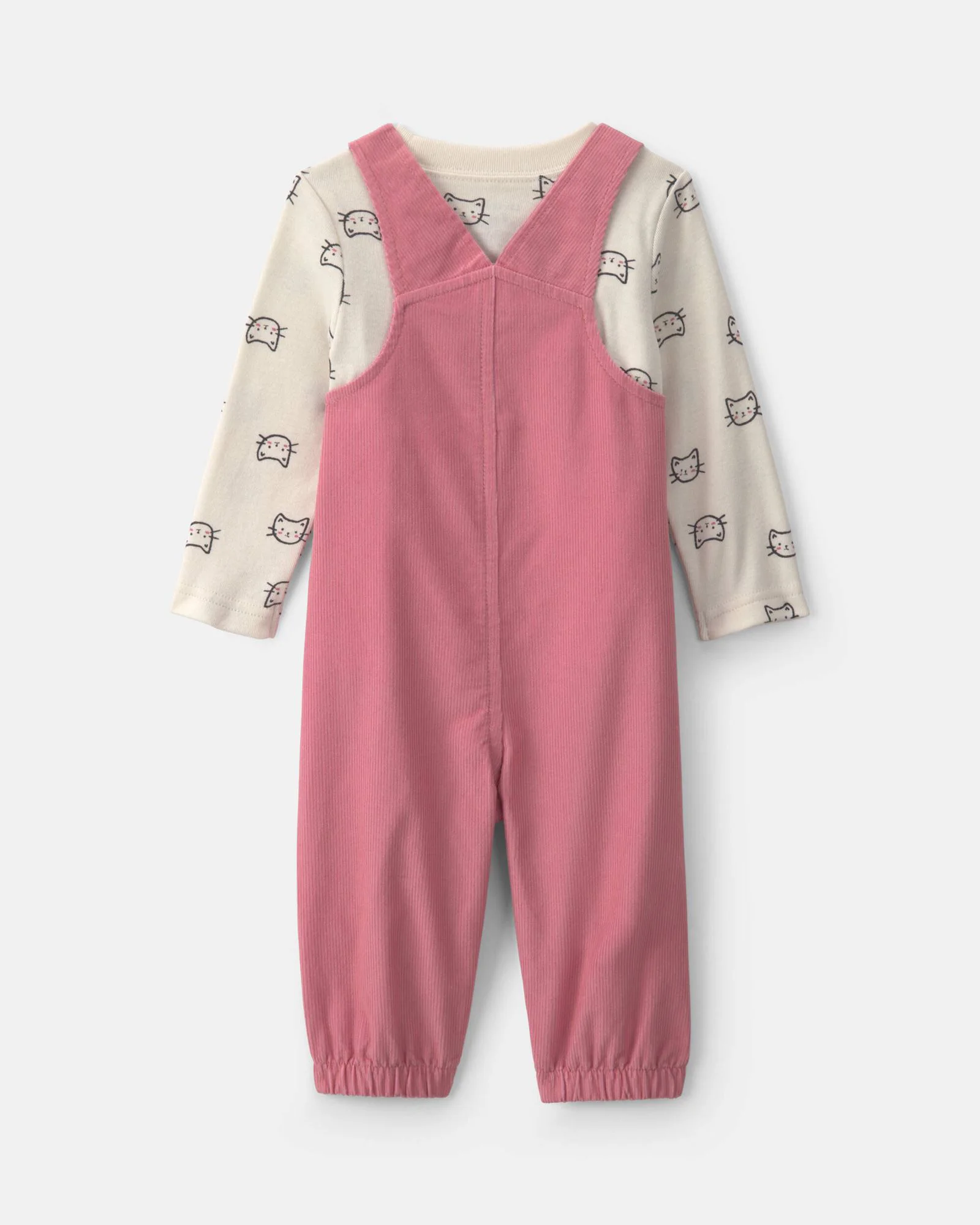 Carter's Set 2 piese Kitty - salopeta lunga si bluza foto