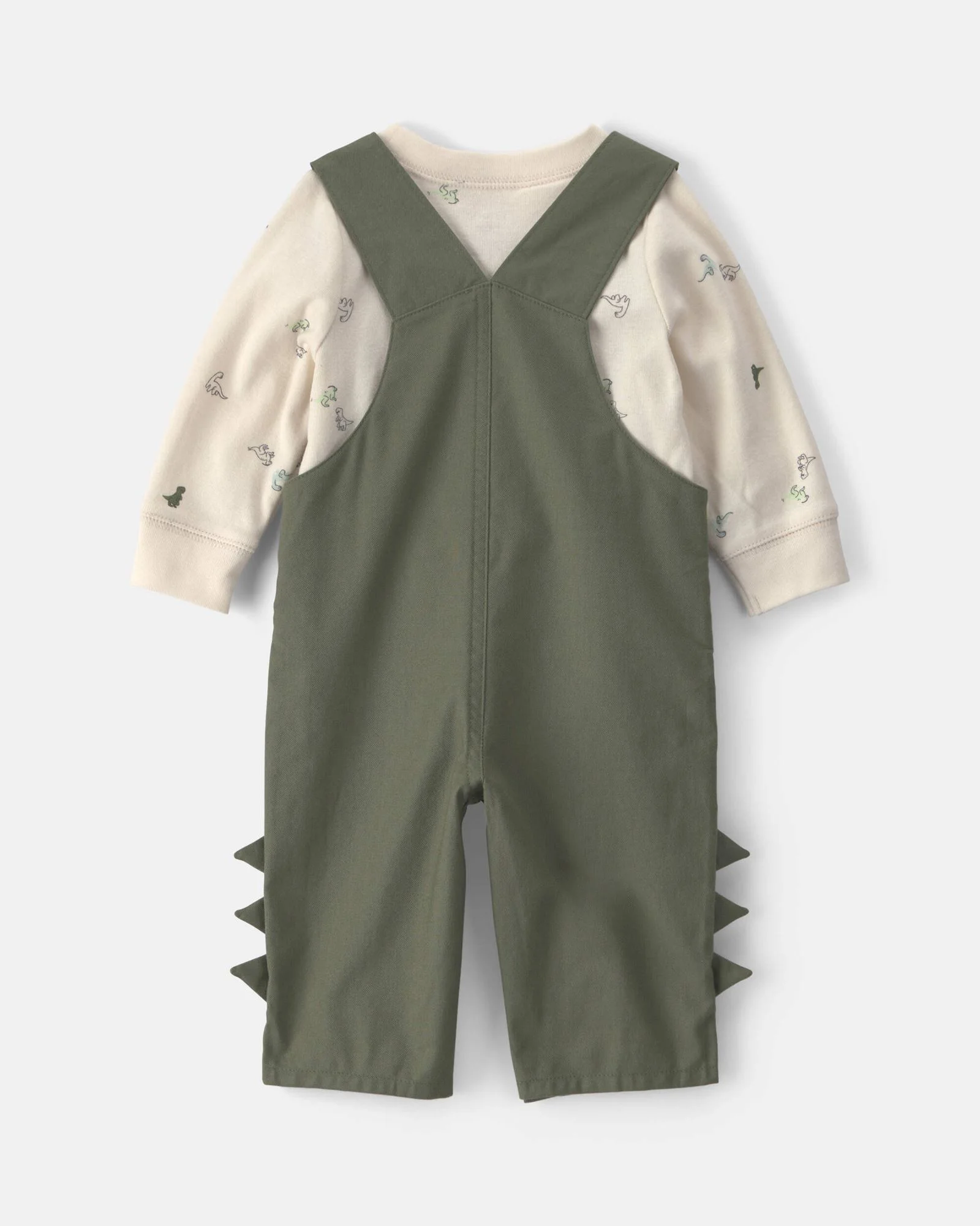 Carter's Set 2 piese Dino - salopeta lunga si bluza foto