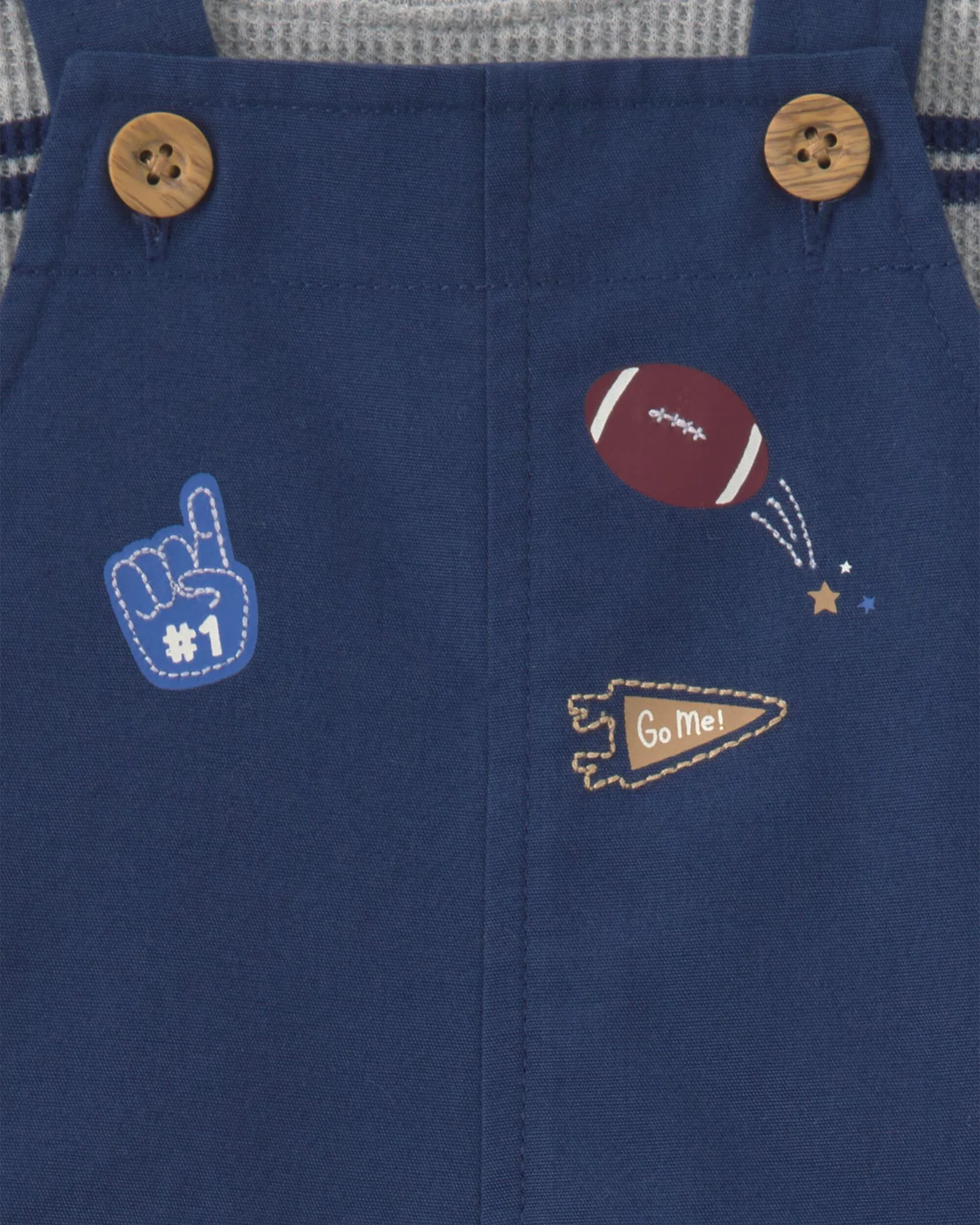 Carter's Set 2 piese Sports - salopeta lunga si bluza foto