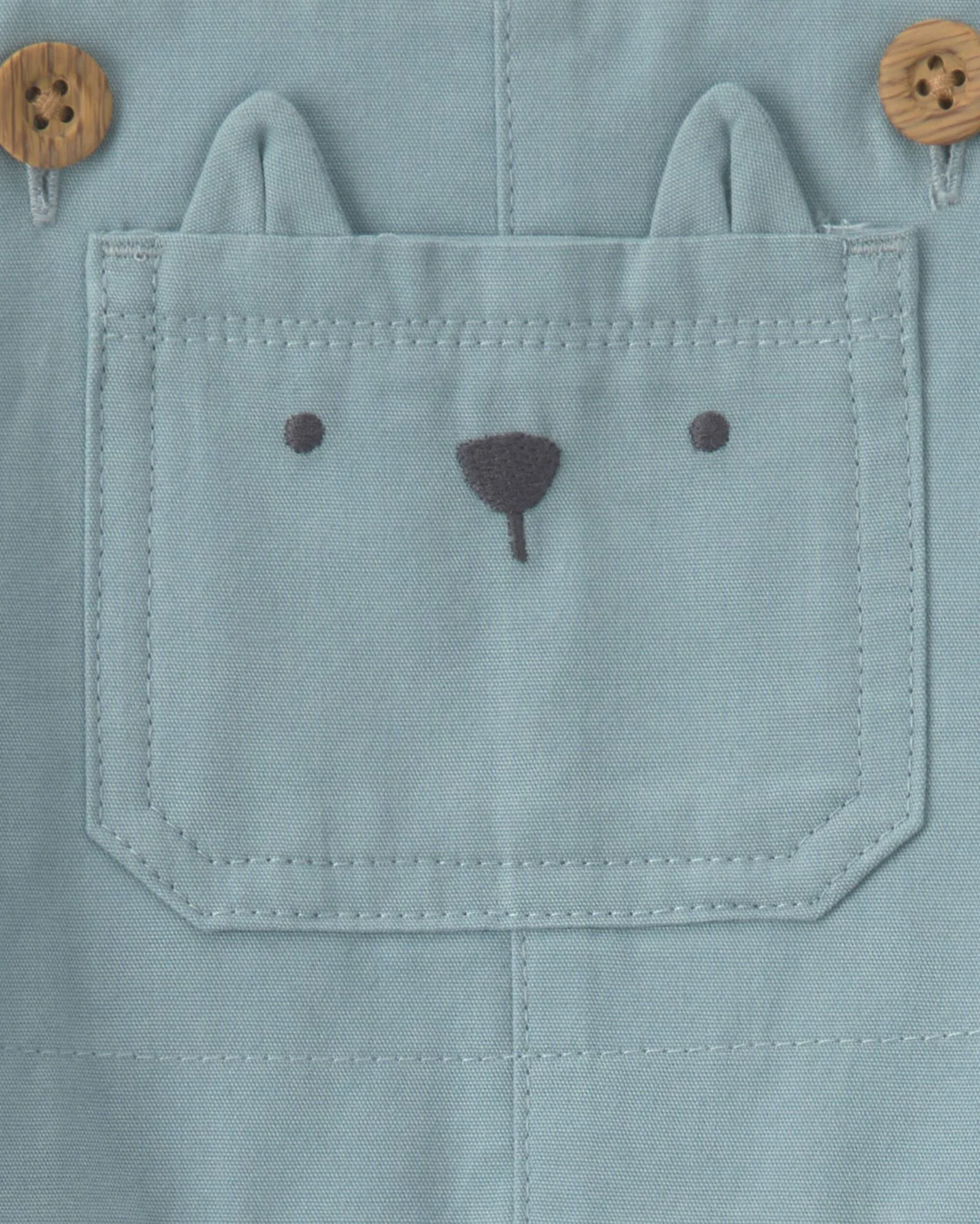 Carter's Set 2 piese Wolf - salopeta lunga si bluza foto