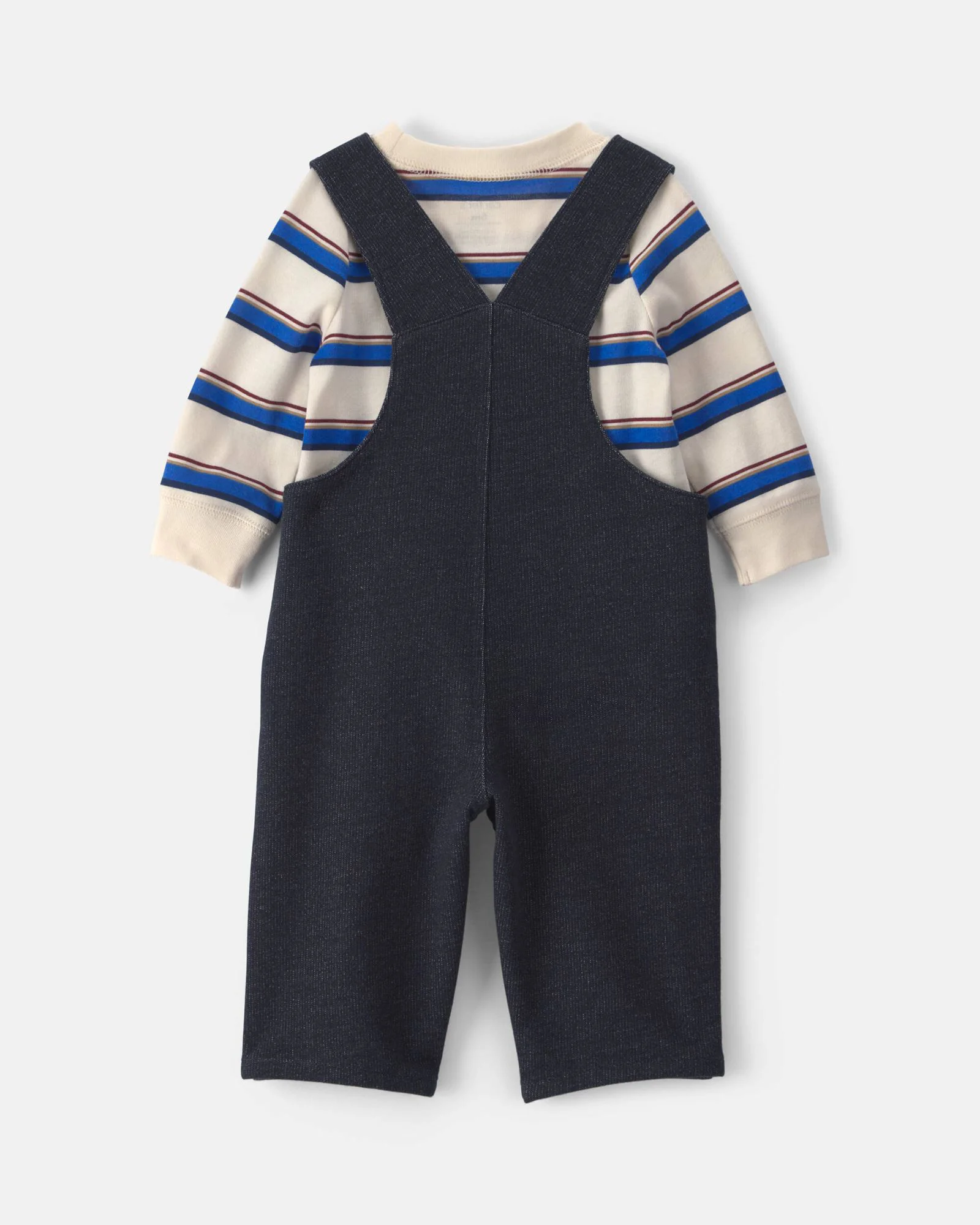Carter's Set 2 piese Stripes - salopeta lunga si bluza foto