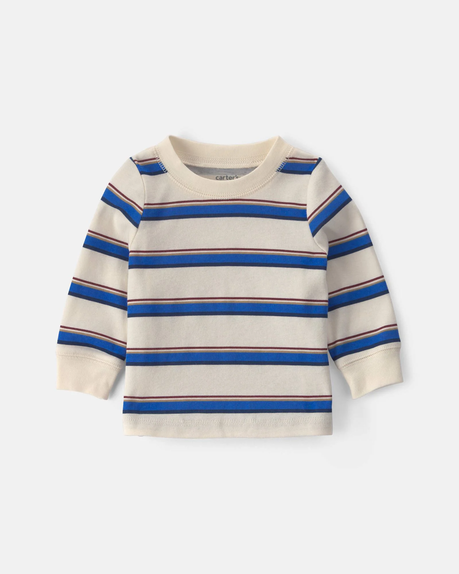 Carter's Set 2 piese Stripes - salopeta lunga si bluza foto