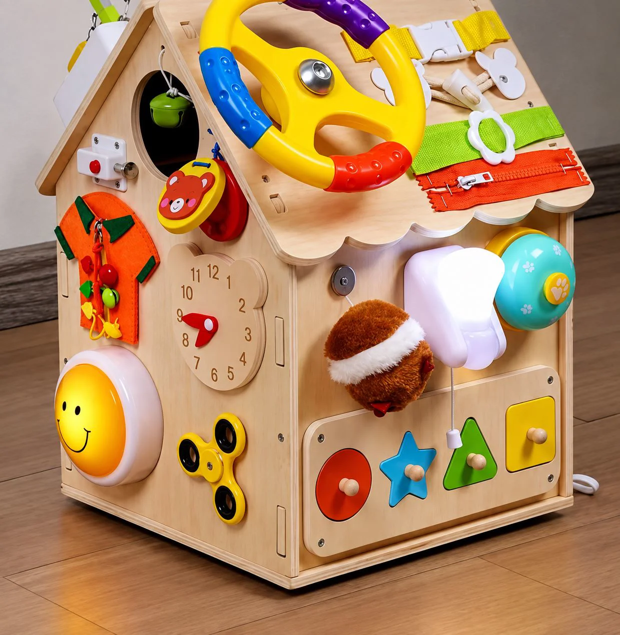 Деревянная игрушка New World Домик с рулём foto