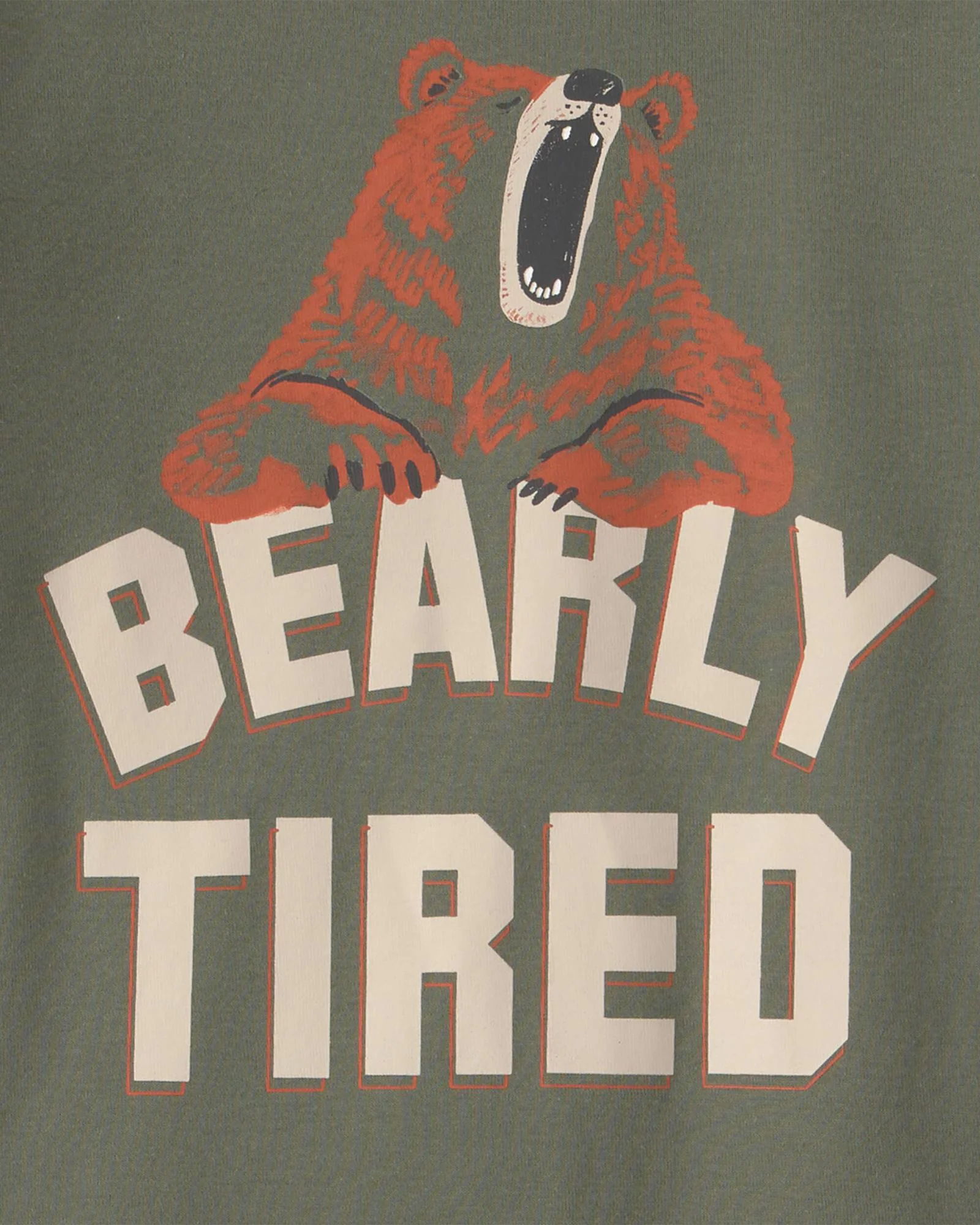 Carter's Set 2 pijamale din bumbac Bearly Tired foto