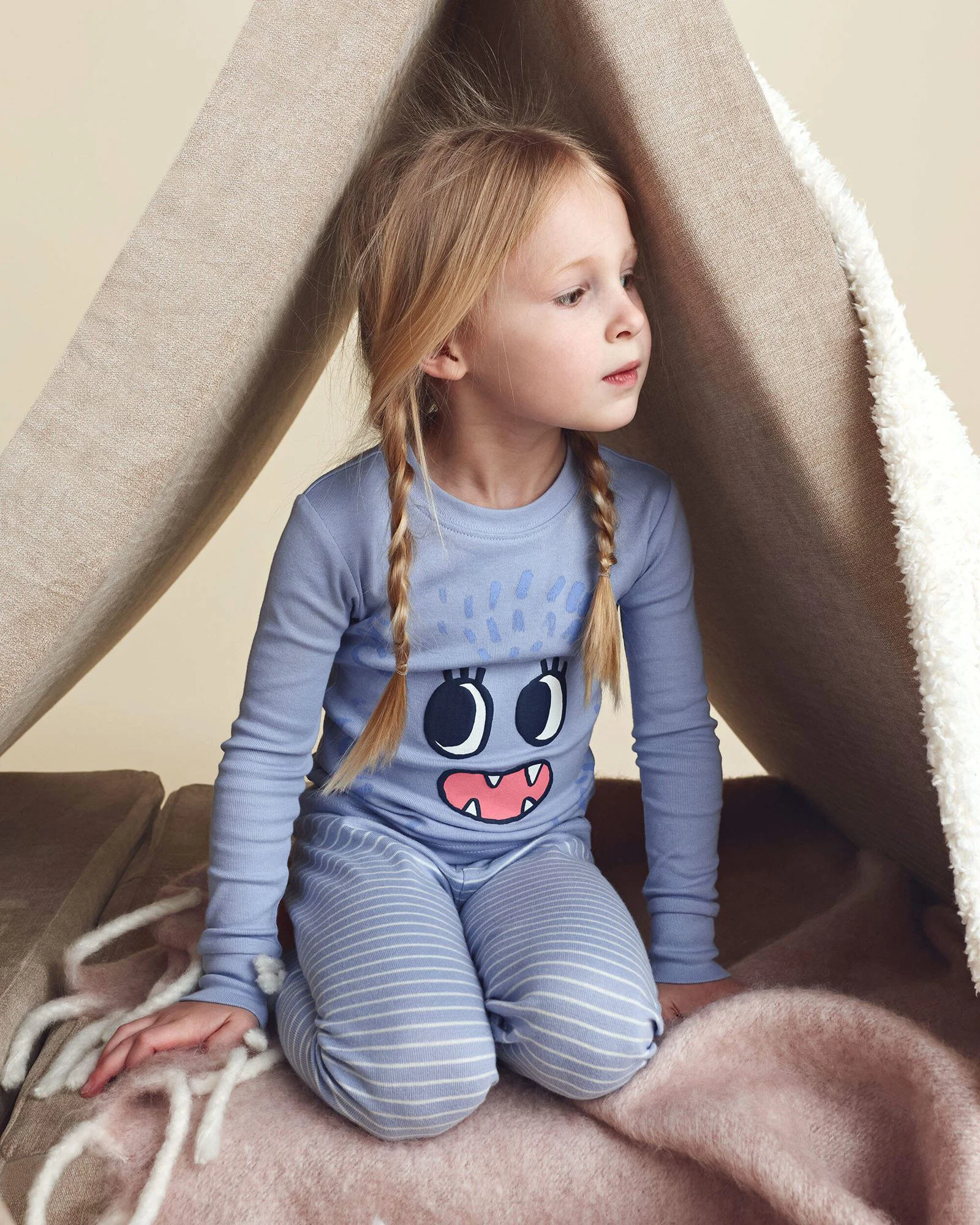 Carter's Set 2 pijamale din bumbac Monster foto