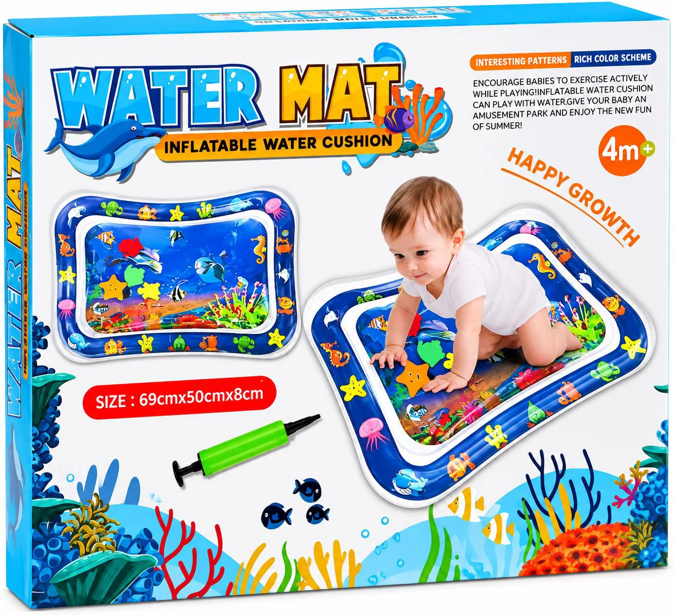 Covoras de apa New World Animale marine, 69 cm foto