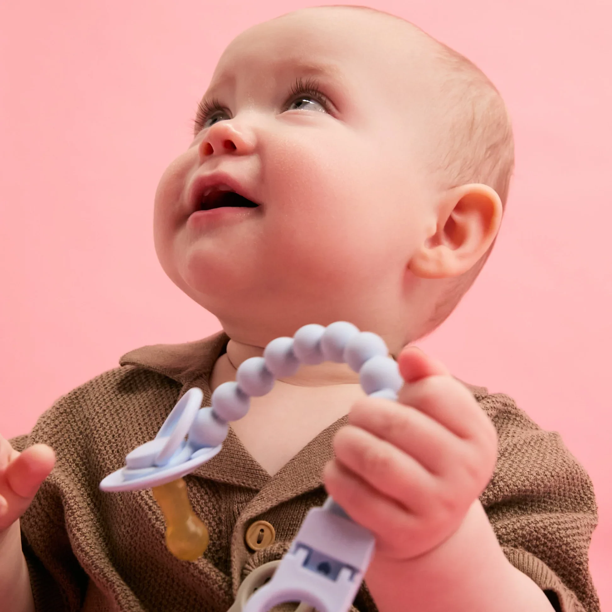 Силиконовый держатель-клипса для пустышки BIBS Ivory foto