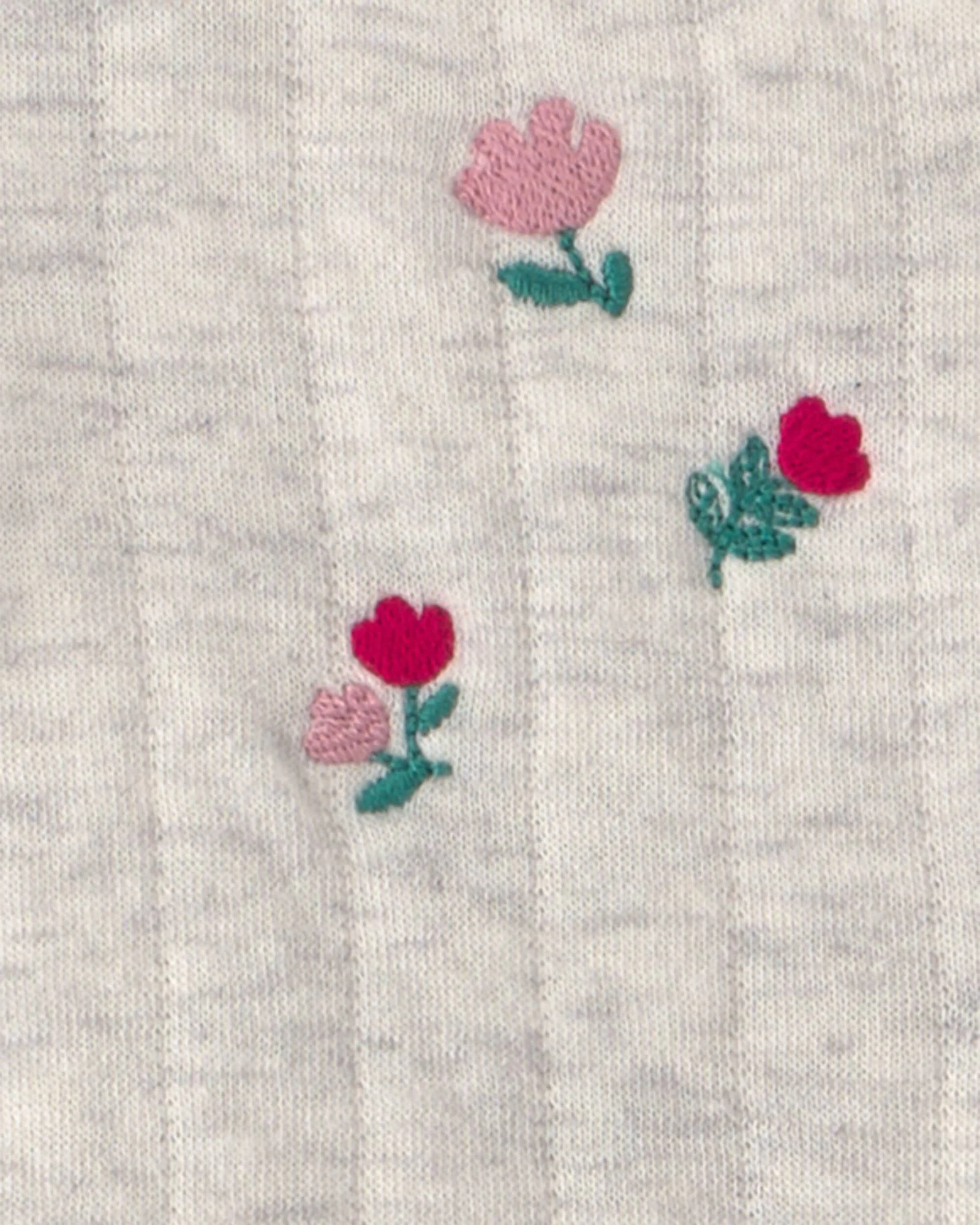 Carter's Set 3 piese Floral - vesta cu nasturi, body si colanti foto
