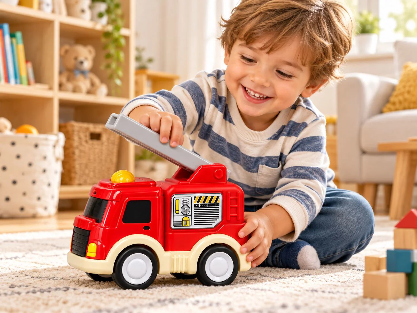 Set din 2 masini de constructii New World cu inertie foto