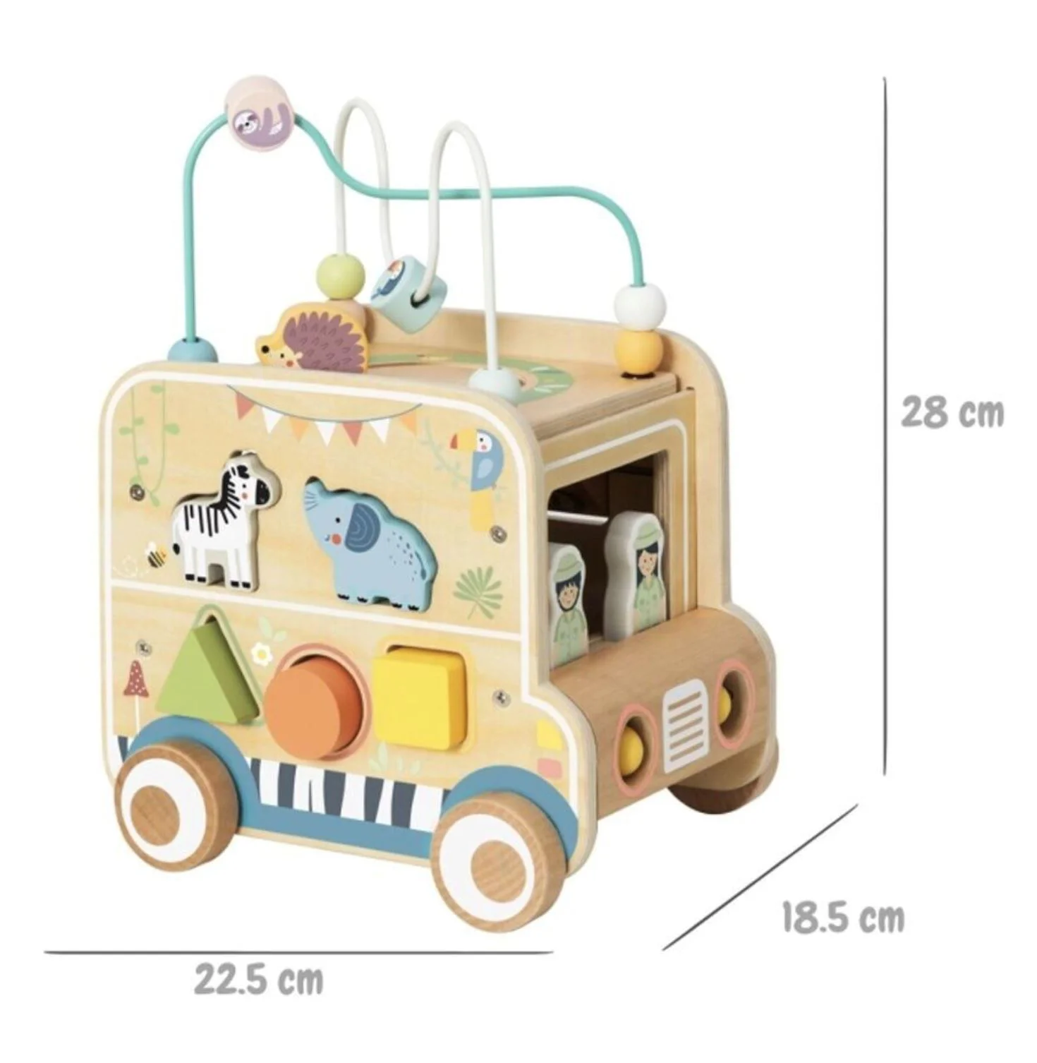 Jucarie din lemn Tooky Toy Cub educational Safari foto