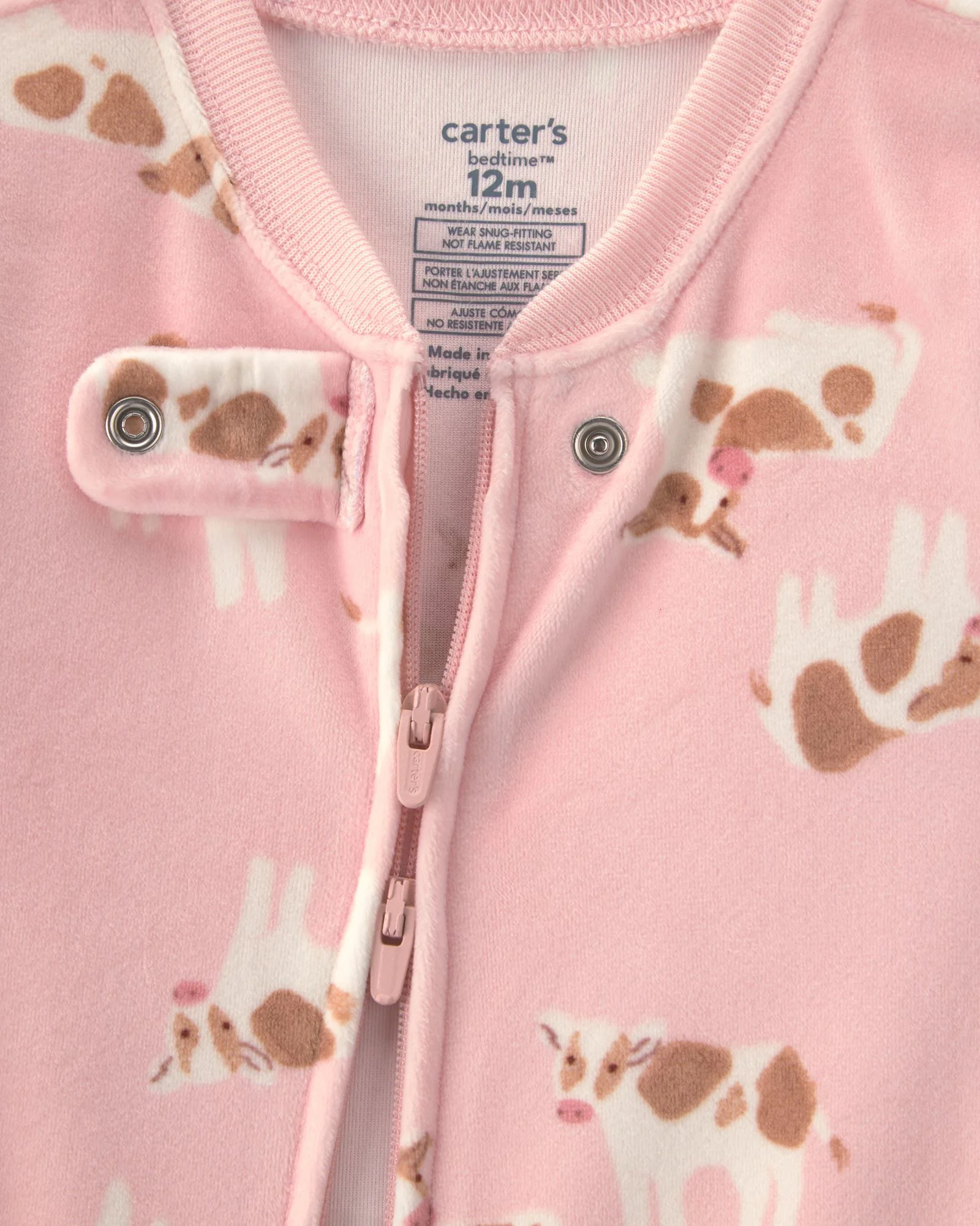 Carter's Pijama cu talpa Tiny Cows foto