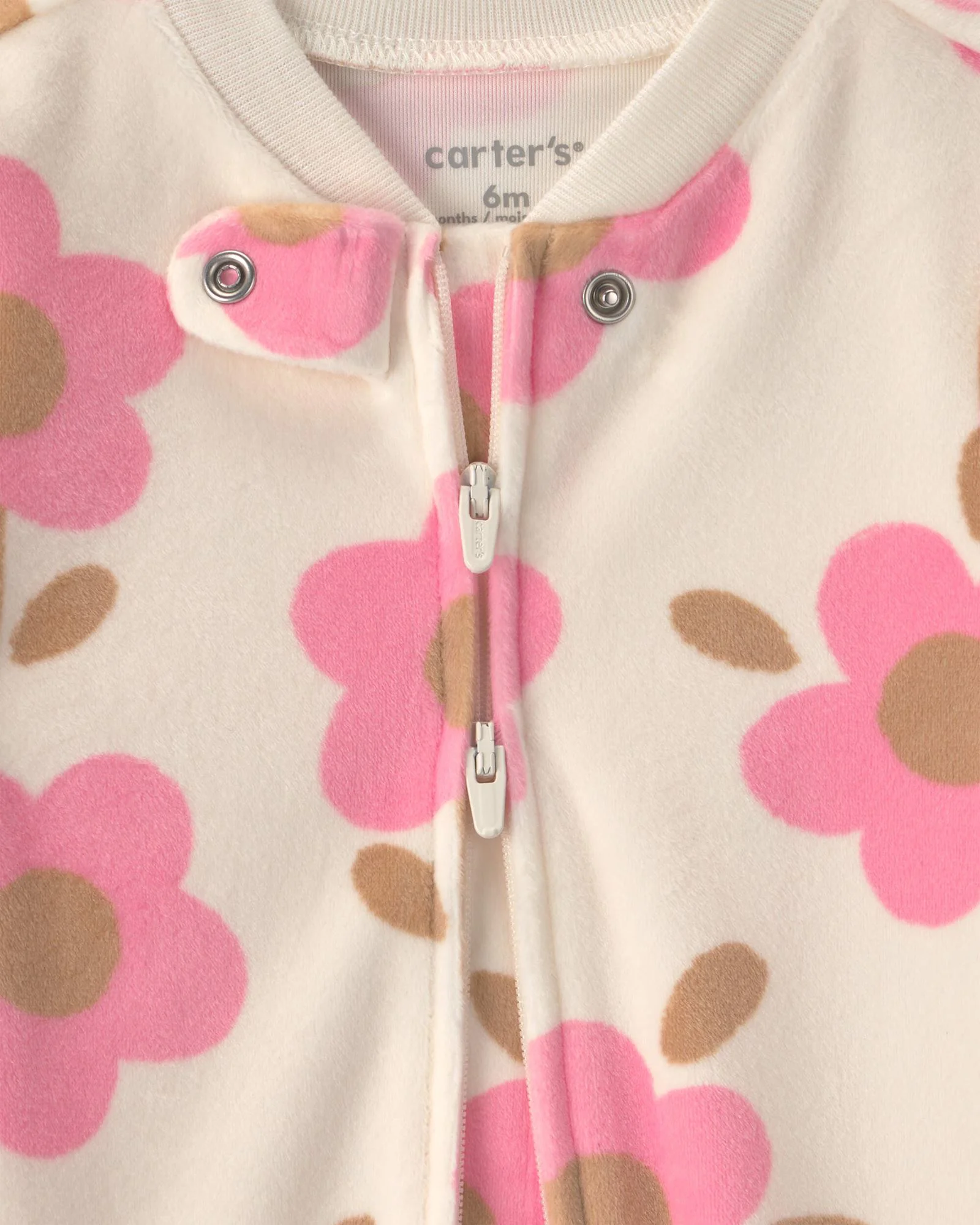 Carter's Pijama cu talpa Flowers foto