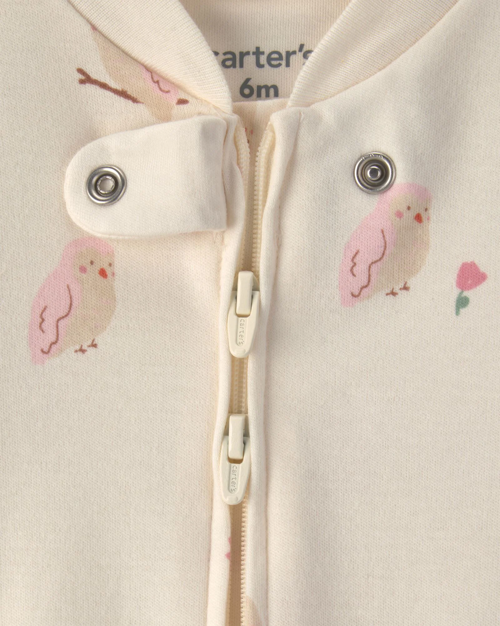Carter's Pijama cu talpa din bumbac Cutie Owl foto