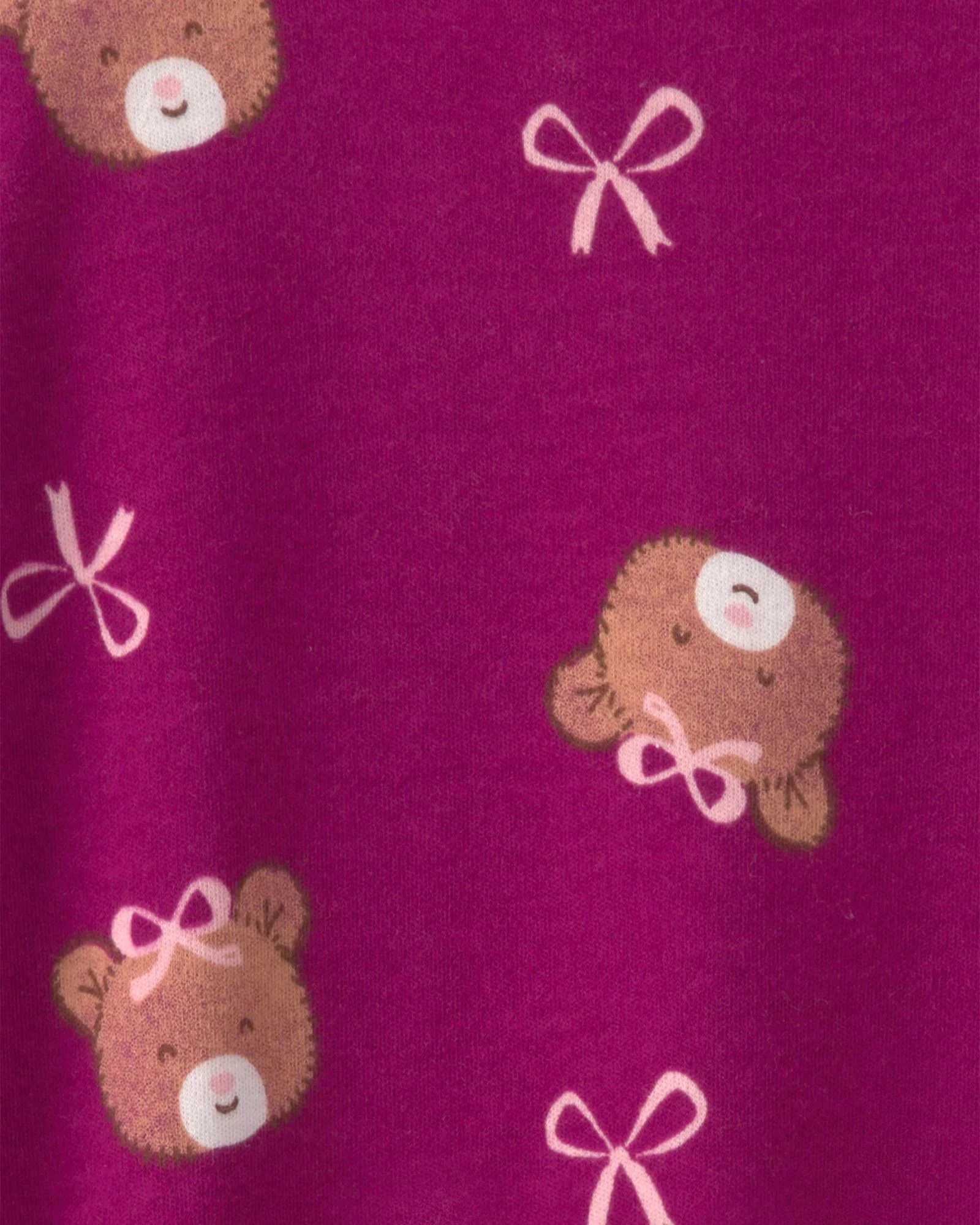 Carter's Pijama cu talpa din bumbac Teddy Bows foto