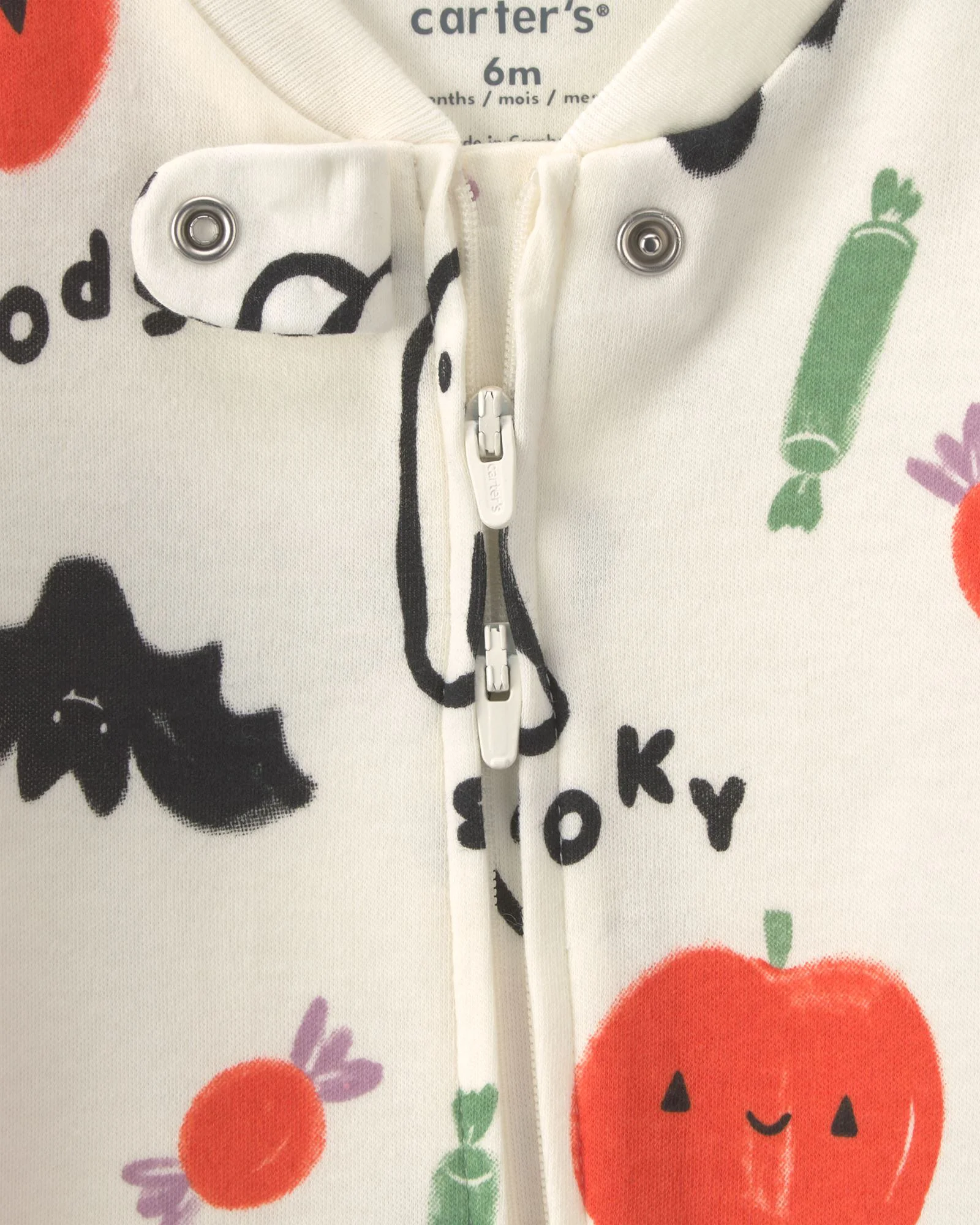 Carter's Pijama cu talpa din bumbac Halloween foto