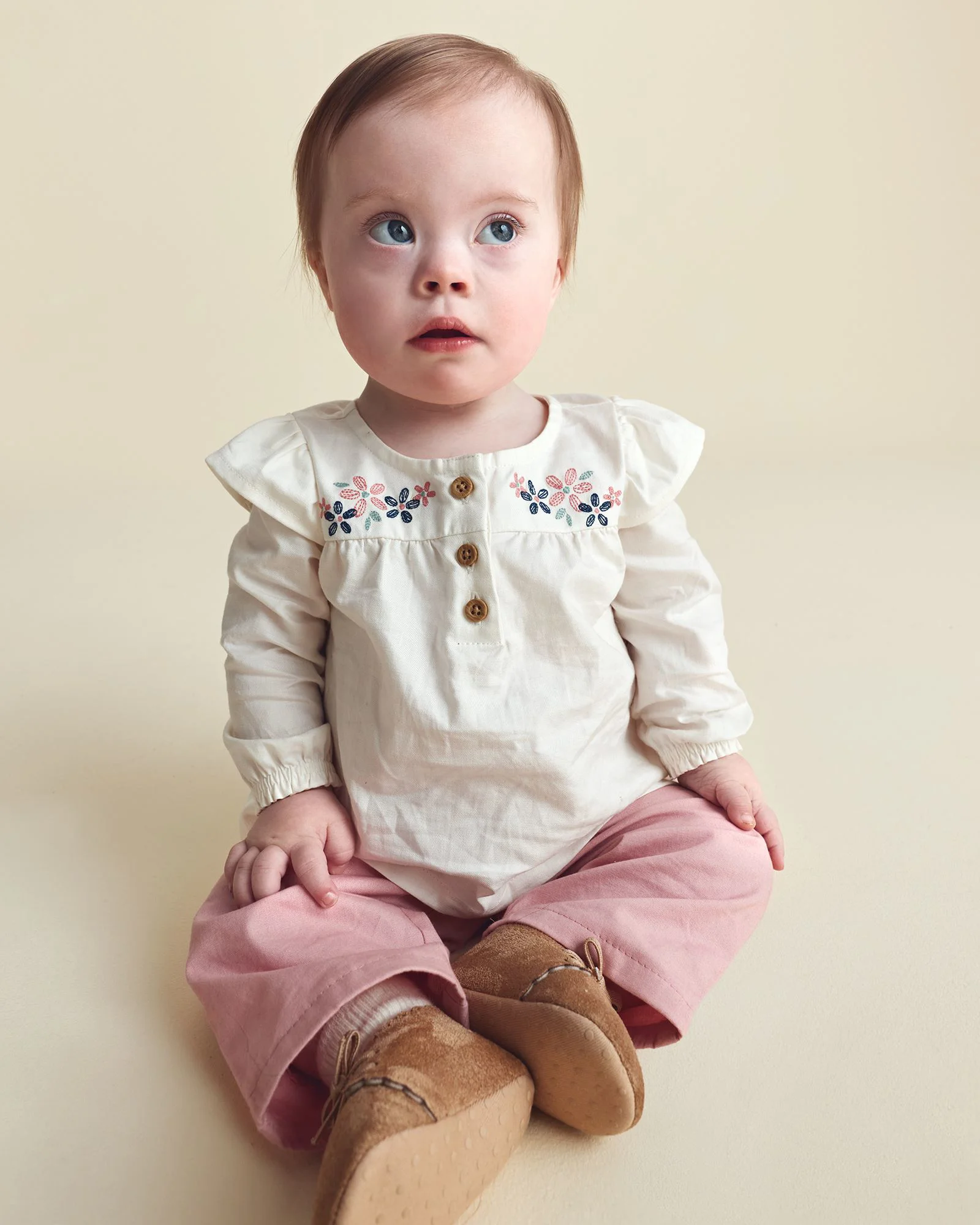 Carter's Set 2 piese Floral - bluza cu volanase si pantaloni foto