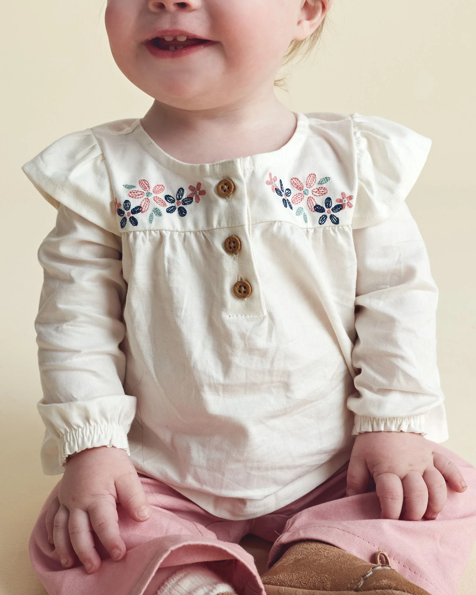 Carter's Set 2 piese Floral - bluza cu volanase si pantaloni foto