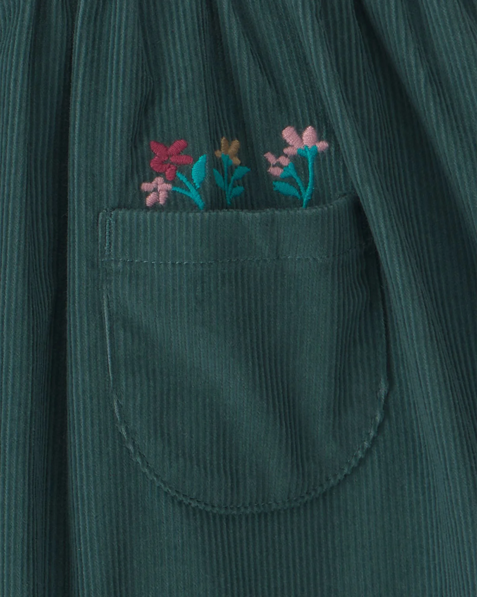 Carter's Set 2 piese Floral - salopeta tip rochita si bluza foto