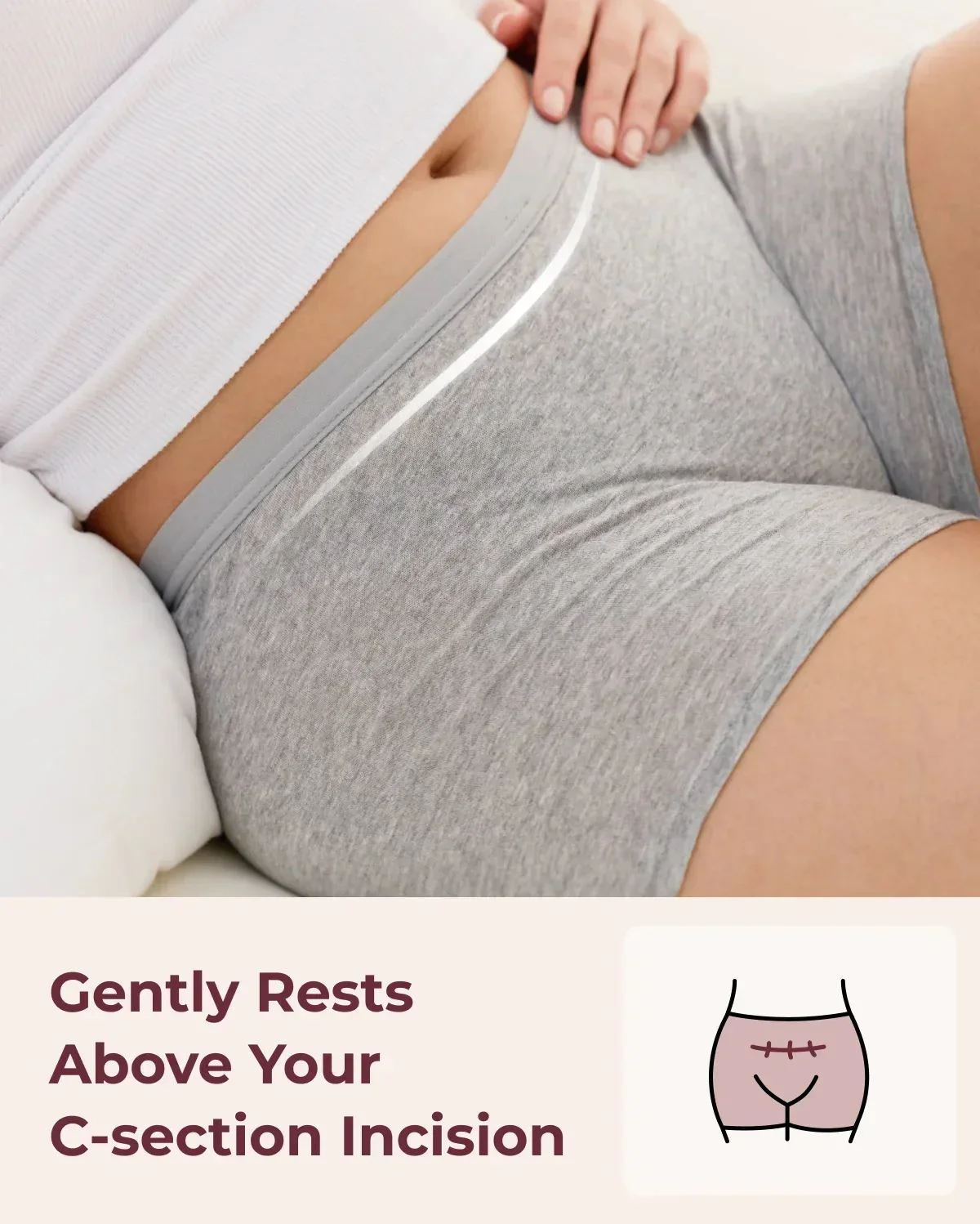 Chilotei postanatali de unica folosinta din bumbac Momcozy Grey, 7 buc., marimea L foto