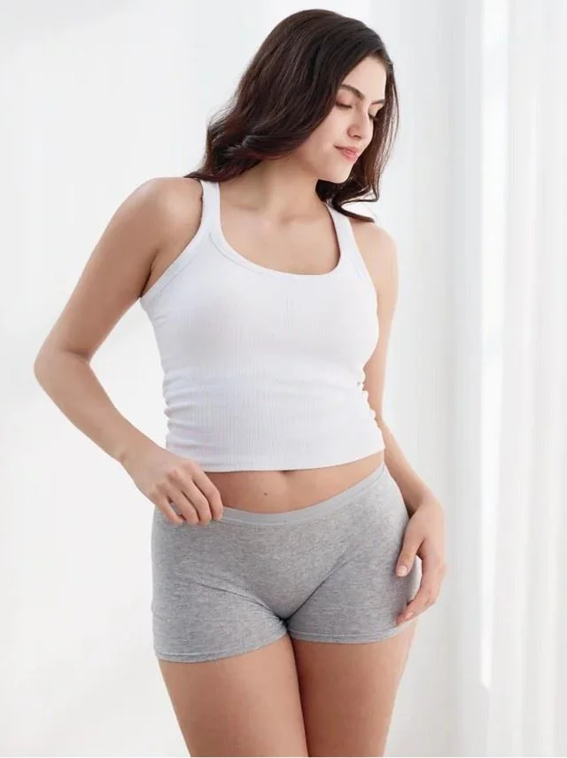 Chilotei postanatali de unica folosinta din bumbac Momcozy Grey, 7 buc., marimea L foto