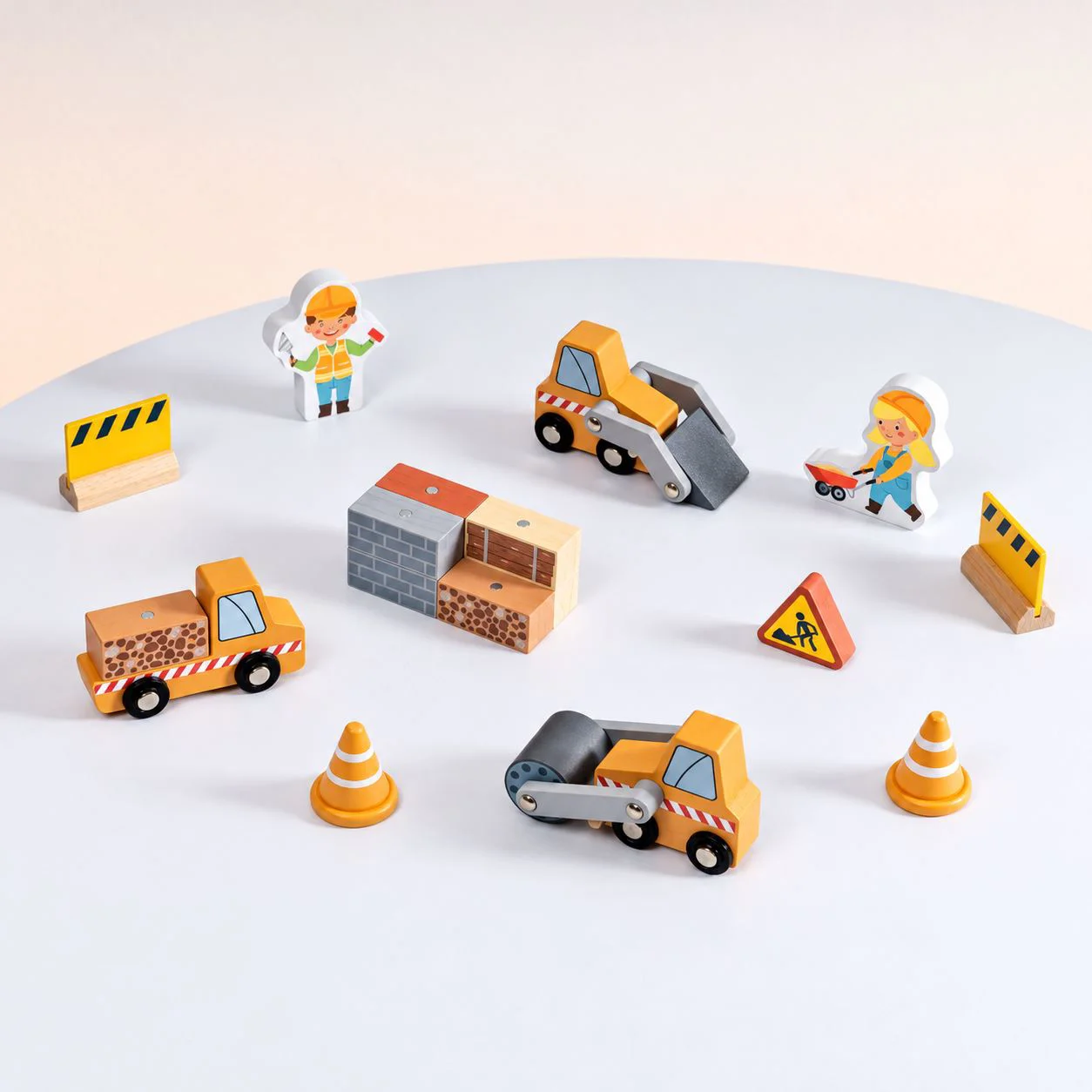 Set de joaca din lemn Tooky Toy Macara portuara foto