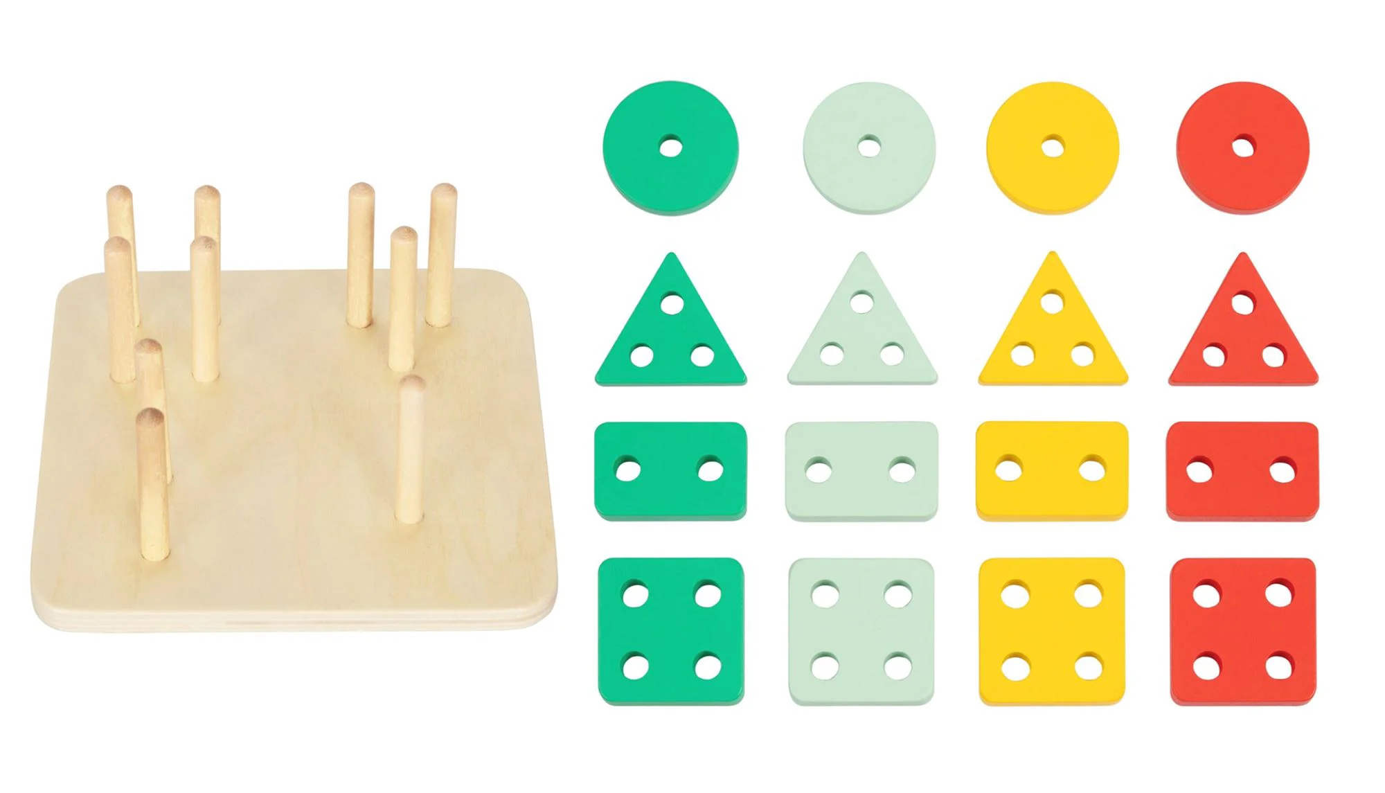 Sorter din lemn Tooky Toy Blocuri geometrice foto
