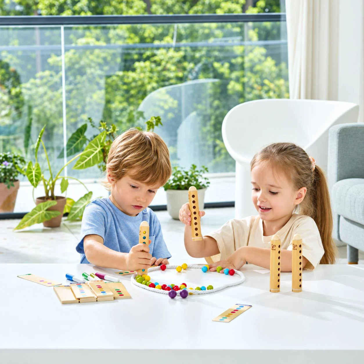 Настольная игра Hape Bamboo Rapido Запомни и собери foto
