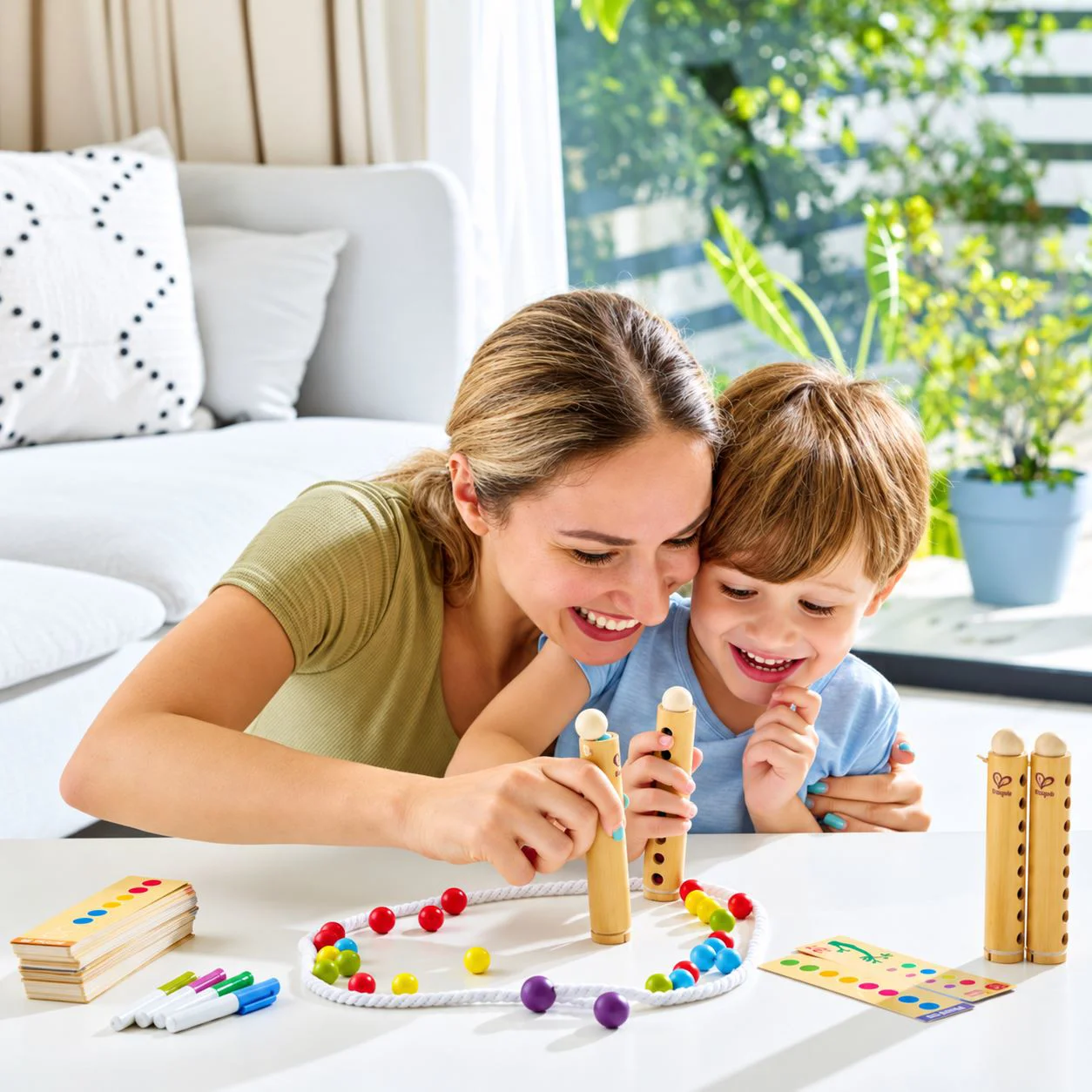 Настольная игра Hape Bamboo Rapido Запомни и собери foto