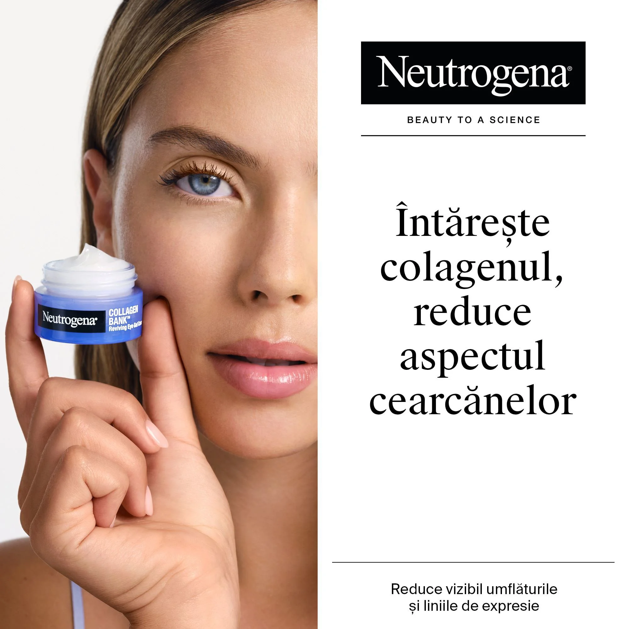 Crema-gel revitalizanta pentru ochi Neutrogena Collagen Bank, 15 g foto