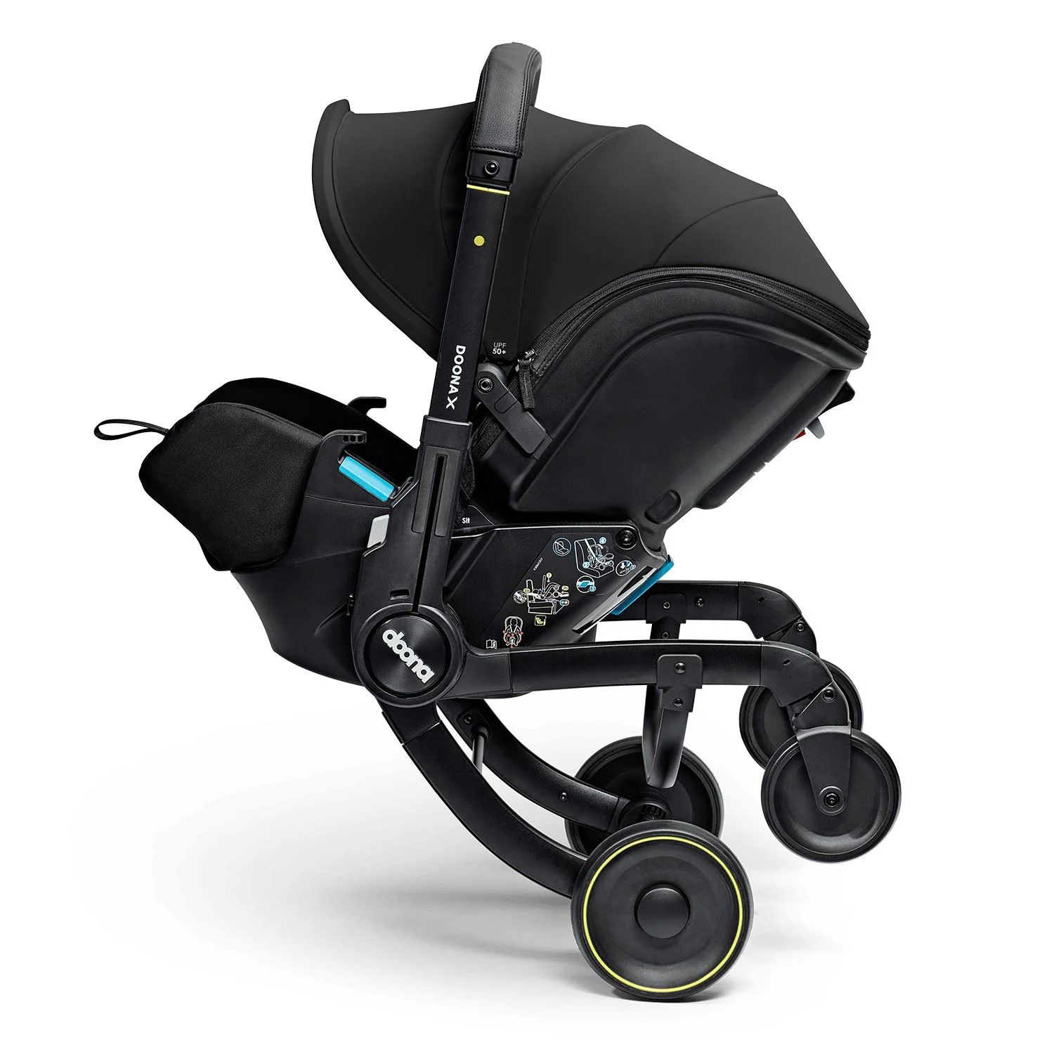 Scoica auto si carucior 2 in 1 Doona X i-Size Nitro Black foto