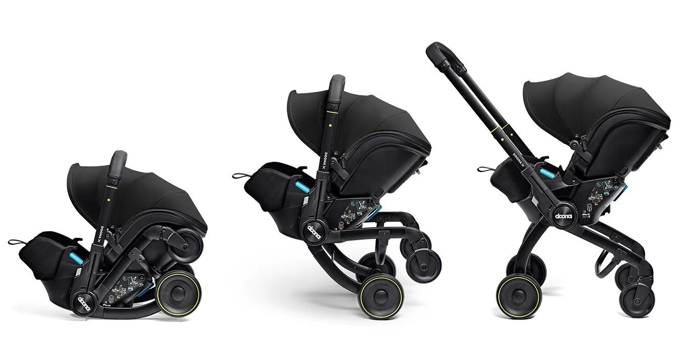Scoica auto si carucior 2 in 1 Doona X i-Size Nitro Black foto