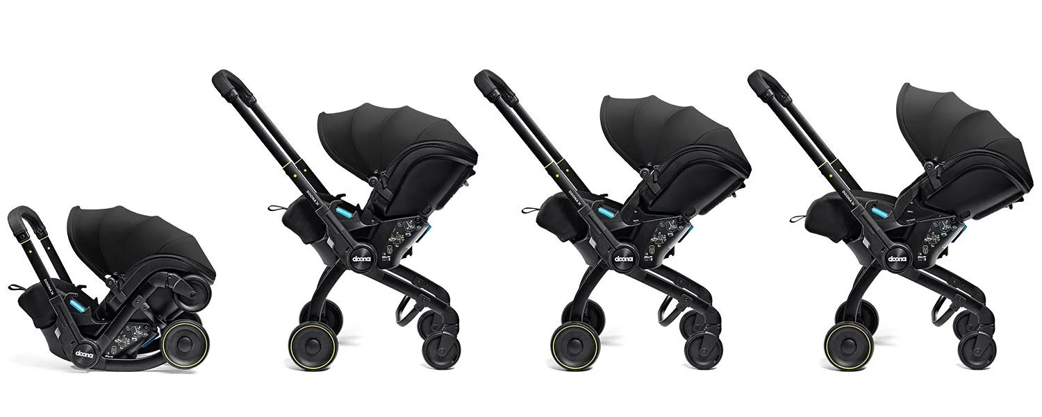 Scoica auto si carucior 2 in 1 Doona X i-Size Nitro Black foto