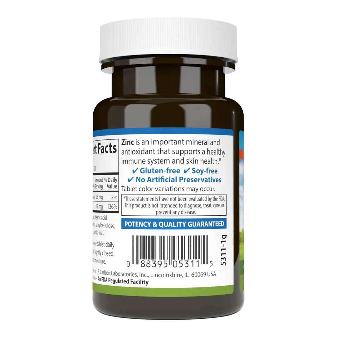 Supliment alimentar Carson Lab Zinc 15 mg, 100 comprimate foto