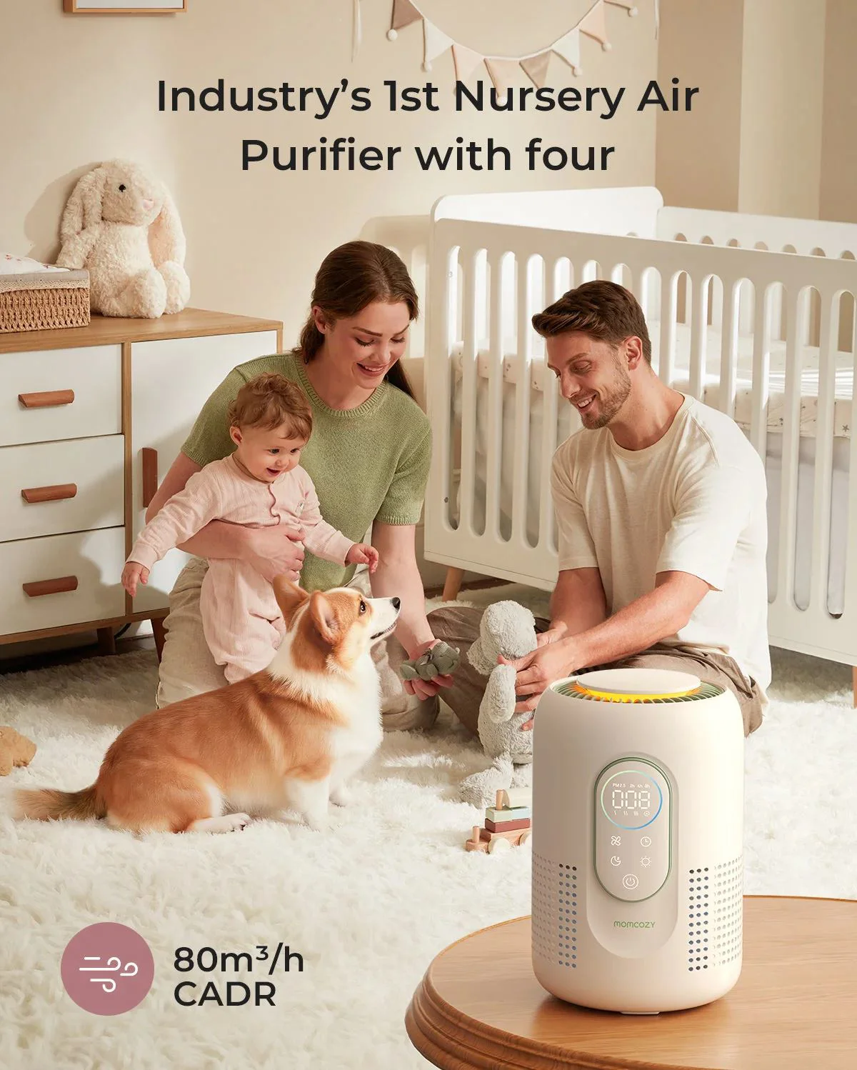 Purificator de aer pentru bebelusi Momcozy CozyBreath foto