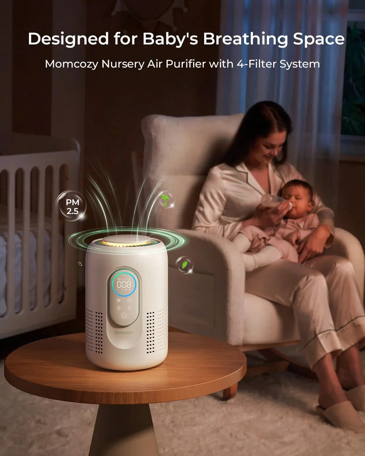 Purificator de aer pentru bebelusi Momcozy CozyBreath foto