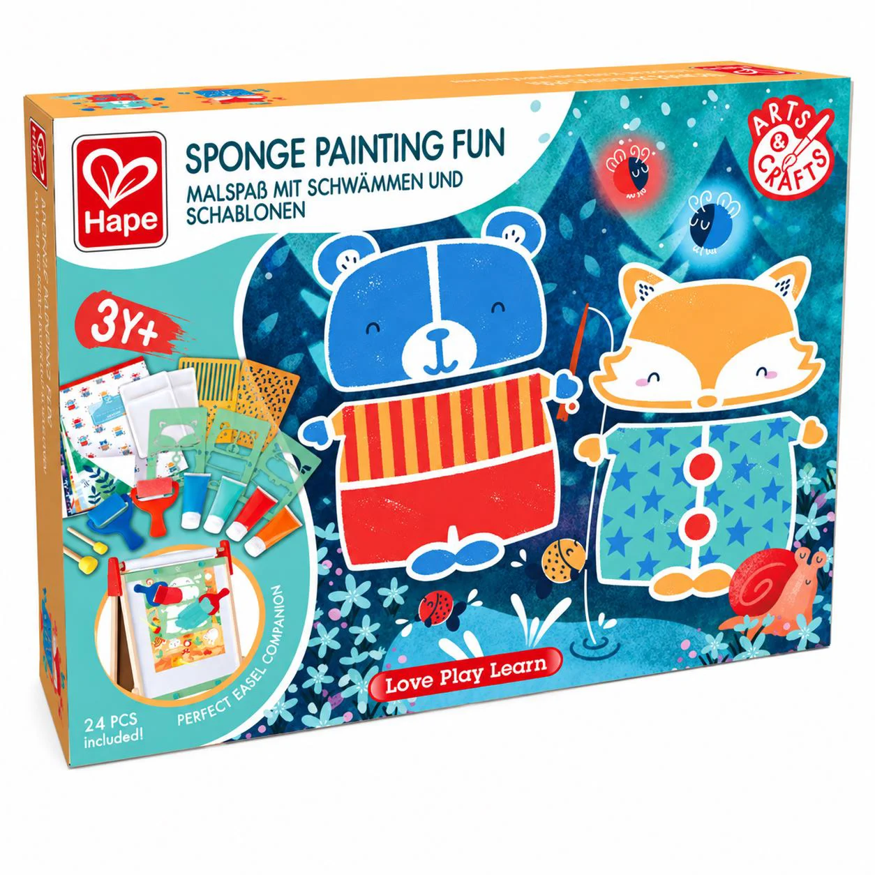 Set de creatie Hape Pictura distractiva cu burete foto
