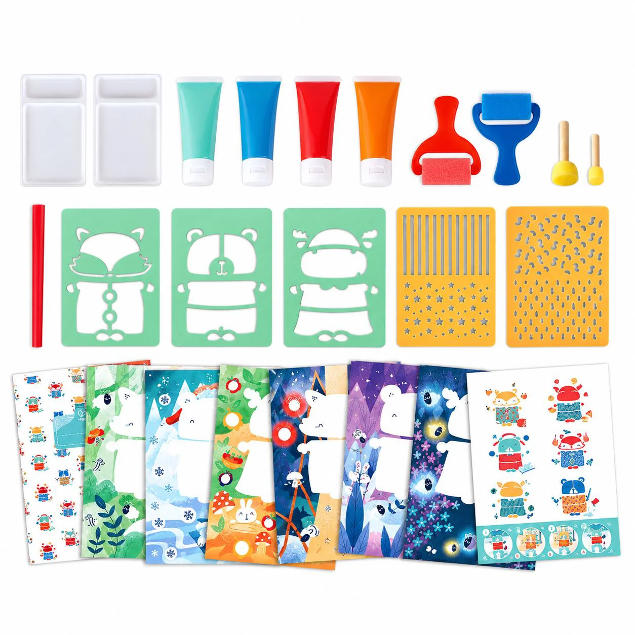 Set de creatie Hape Pictura distractiva cu burete foto
