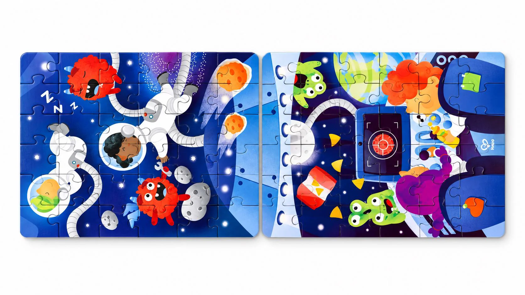 Puzzle 3 in 1 Hape Aventura in spatiu foto