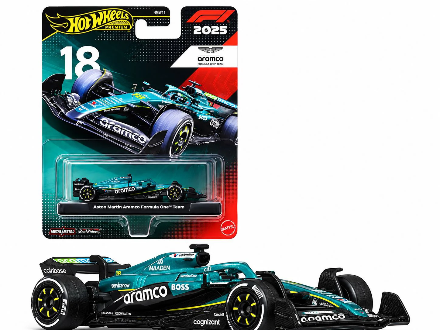 Masina de colectie Hot Wheels Premium Aston Martin: Lance Stroll #18 1:64 foto