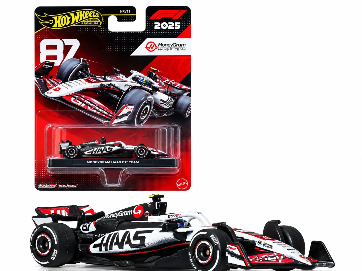 Masina de colectie Hot Wheels Premium Haas: Oliver Bearman #87 1:64 foto