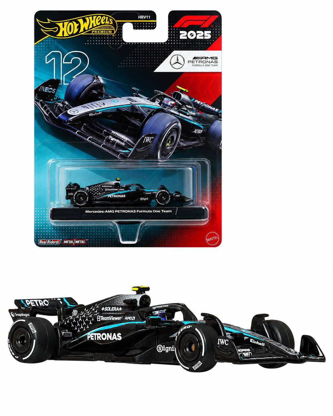 Masina de colectie Hot Wheels Premium Mercedes-Benz: Kimi Antonelli #12 1:64 foto