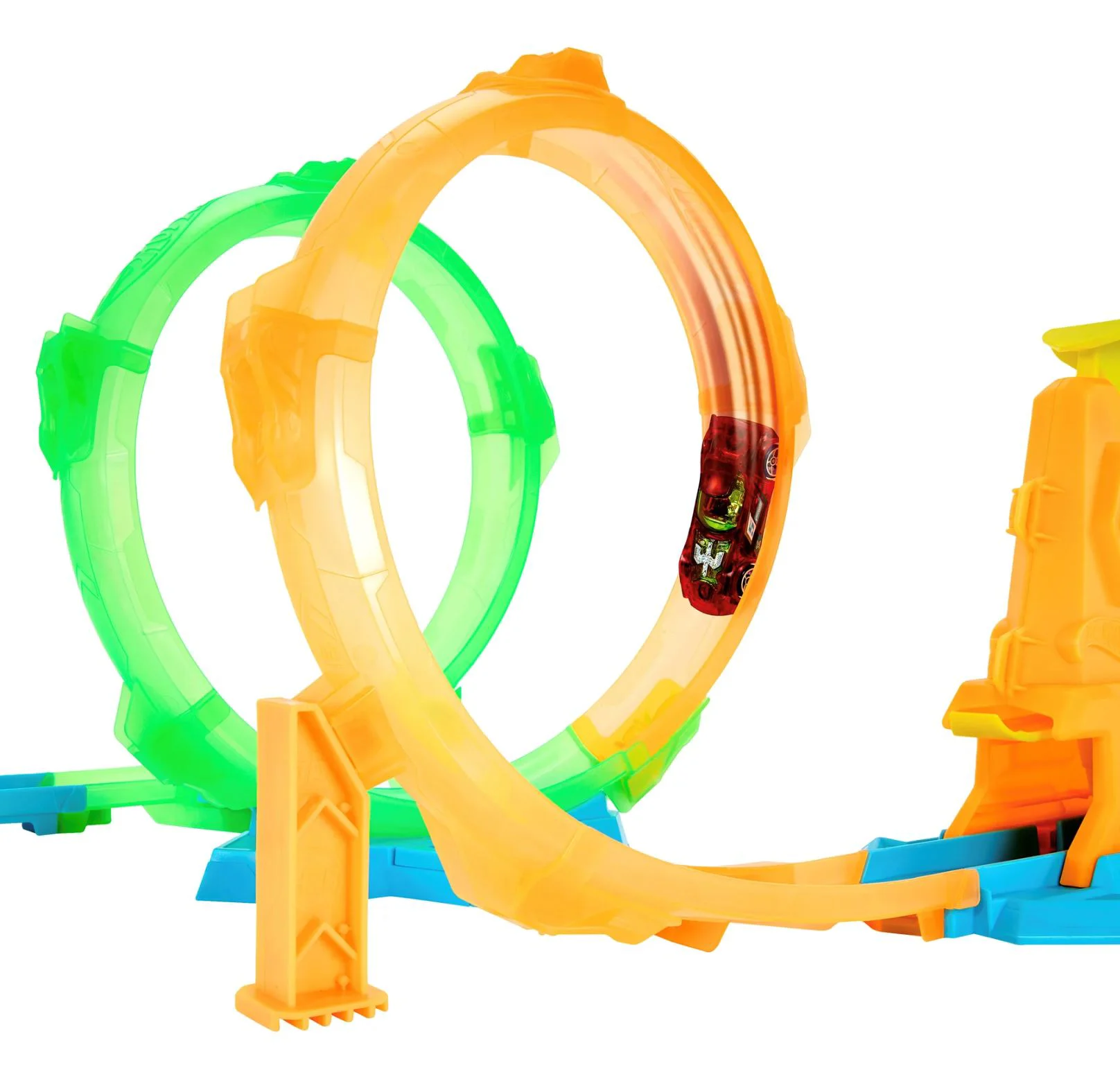 Трасса Hot Wheels Neon Speeders Двойная петля foto