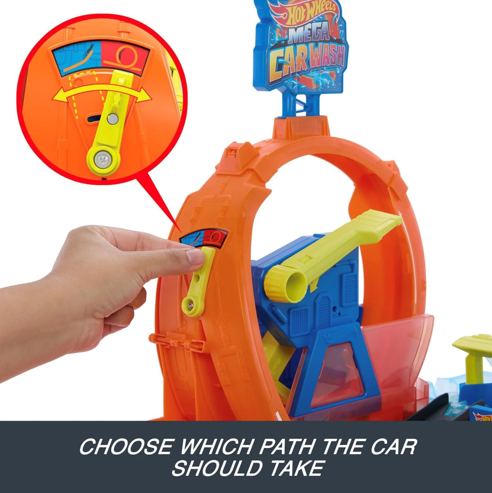 Игровой набор Hot Wheels Мега автомойка с петлей foto