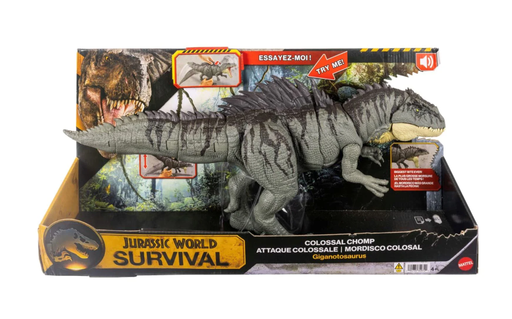 Figurina Mattel Jurassic World Giganotosaurus: Muscatura colosala foto